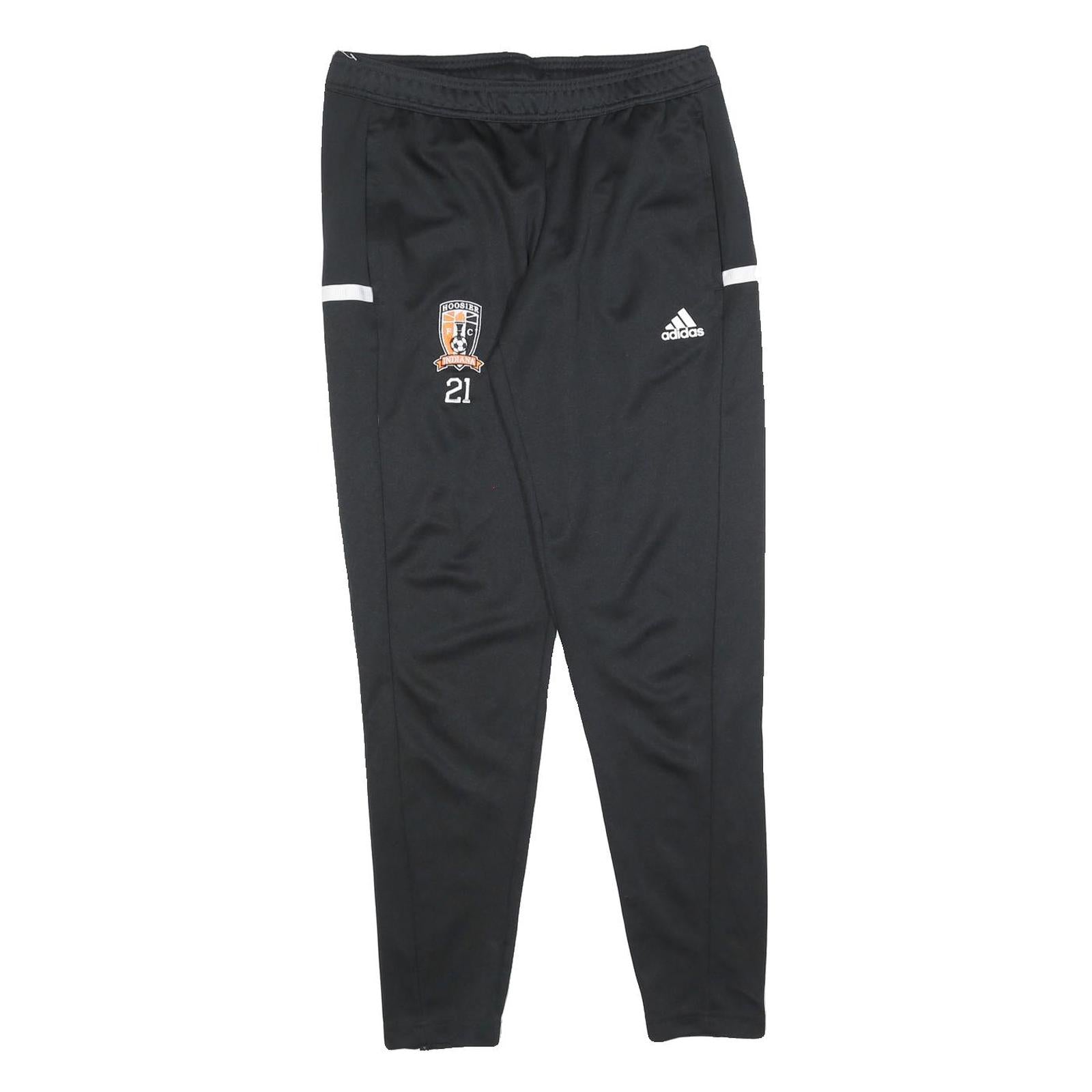 ADIDAS Womens Joggers Black Hoosier Indiana Logo Slim Tapered S W28 L28 Refurbished - N/A refurbished available on Cerqular