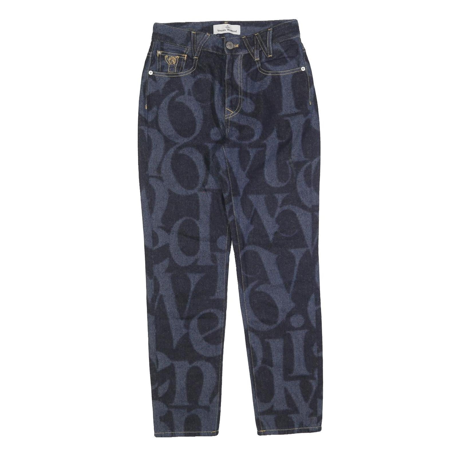 VIVIENNE WESTWOOD Womens Slim Jeans Blue Denim W25 L28 Branded Retro Style Refurbished - N/A refurbished available on Cerqular