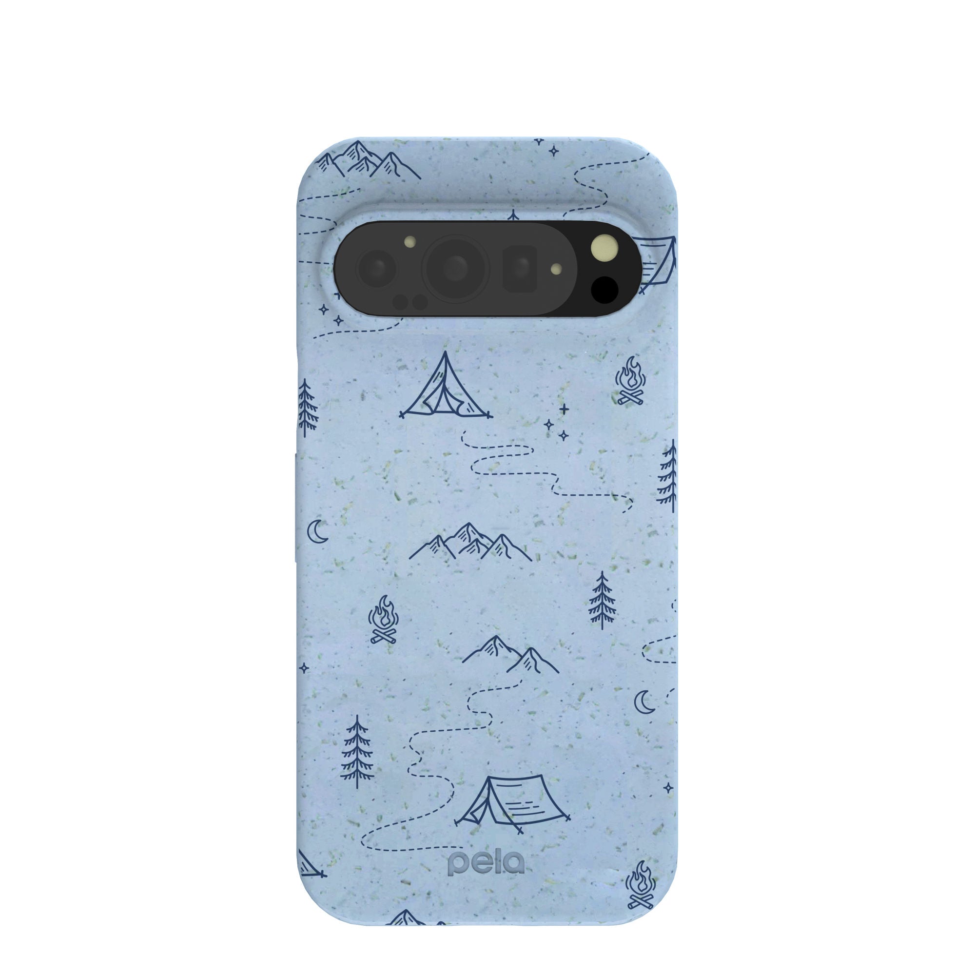 Powder Blue Camp Nights Google Pixel 9/9 Pro Case Refurbished - Pela Case refurbished available on Cerqular