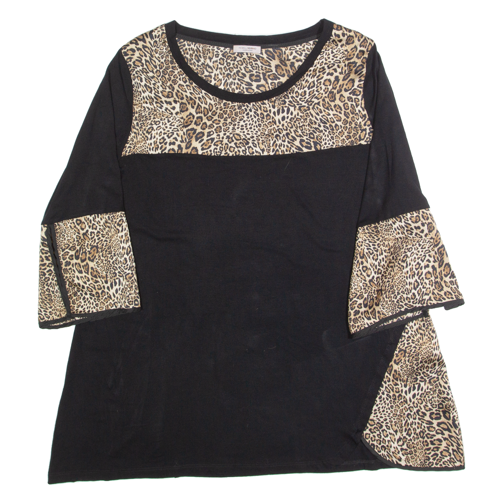 Buy FIORELLA RUBINO Womens Oversized Top Black 3/4 Sleeve Animal Print M Refurbished - $16.89 FIORELLA RUBINO Womens Oversized Top Black 3/4 Sleeve Animal Print M Refurbished - N/A refurbished available on Cerqular