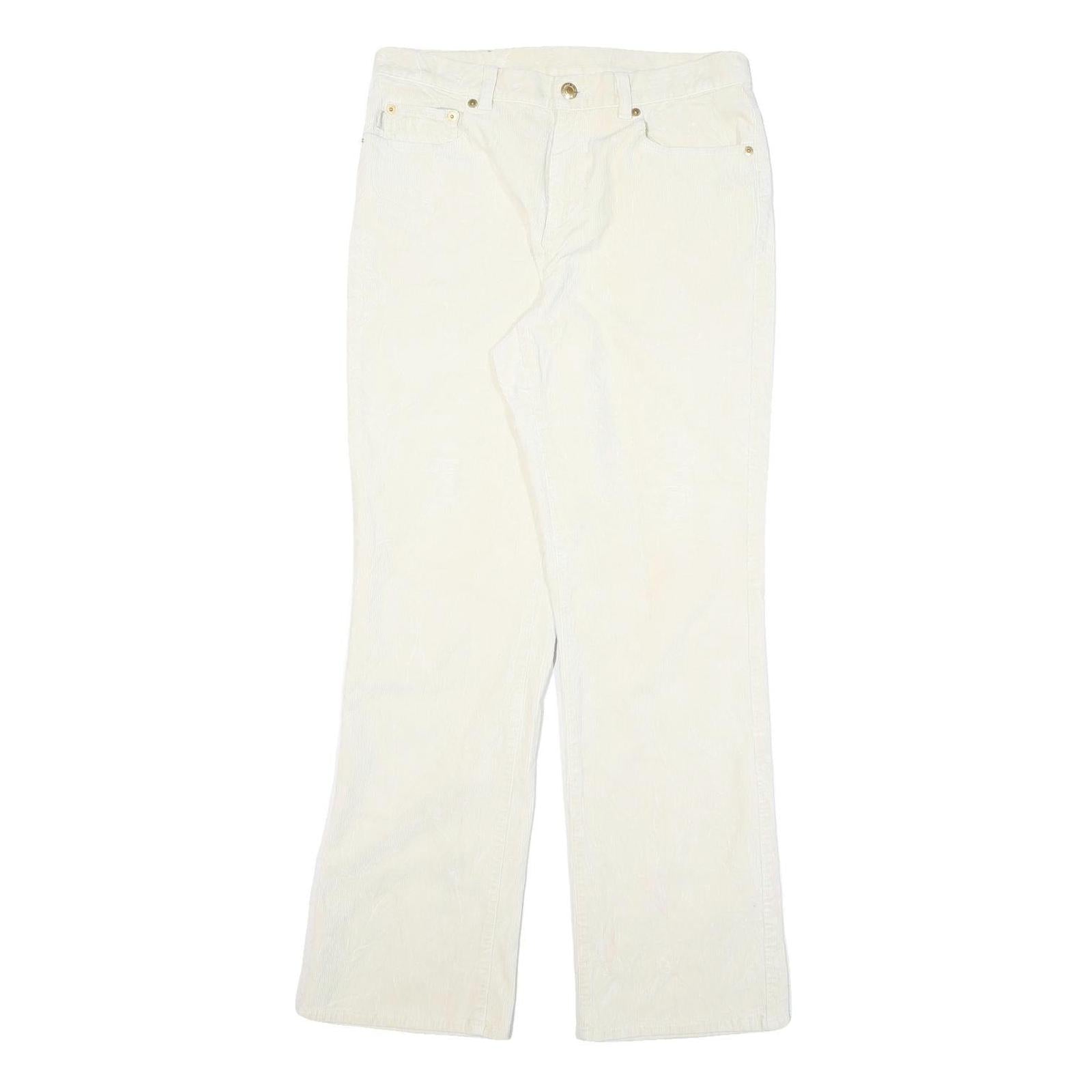 RALPH LAUREN POLO JEANS COMPANY Womens Cotton Blend White Regular Straight Refurbished - N/A refurbished available on Cerqular
