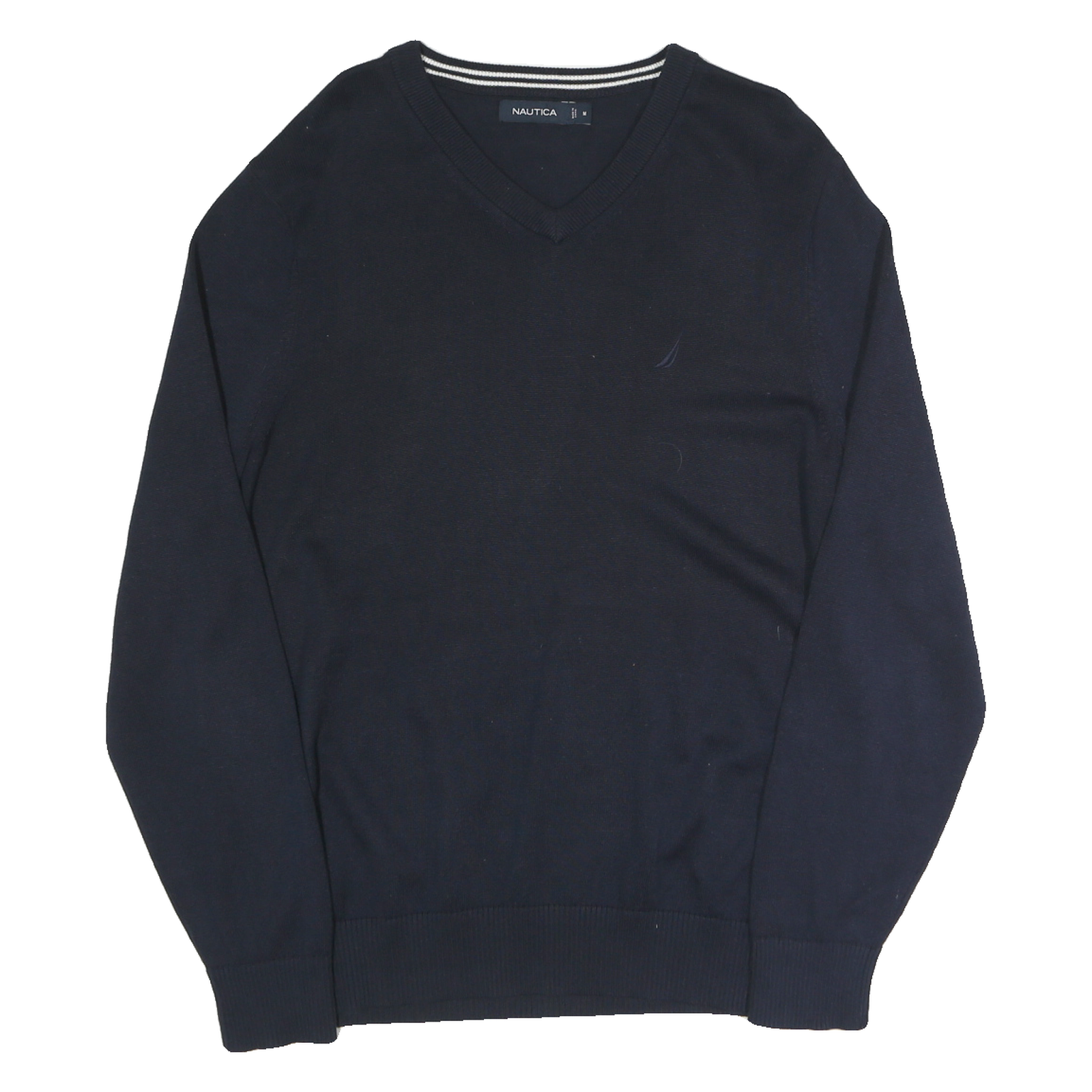 Buy NAUTICA Mens Navy Plain V Neck Basic Knit Jumper M Cotton Blend Casual Refurbished - $18.19 NAUTICA Mens Navy Plain V Neck Basic Knit Jumper M Cotton Blend Casual Refurbished - N/A refurbished available on Cerqular