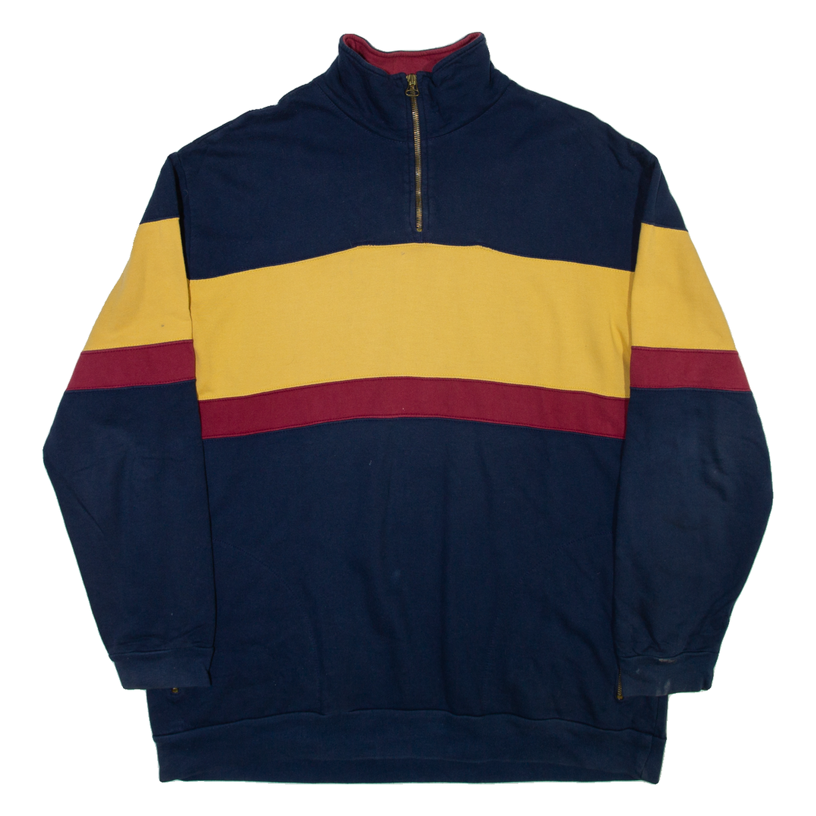HESS NATUR Mens Sweatshirt Blue 1/4 Zip L Refurbished - N/A refurbished available on Cerqular