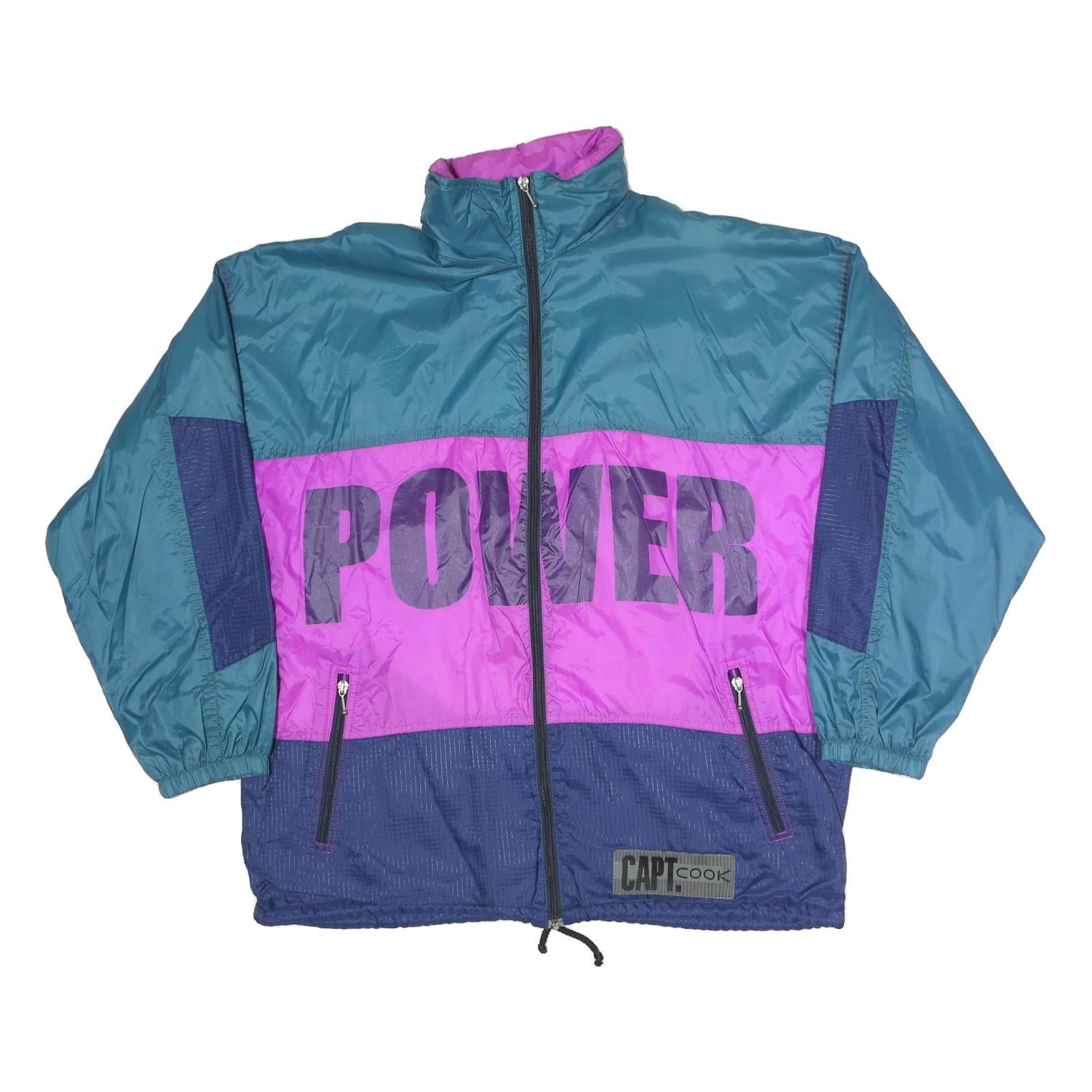 CAPT.COOK Womens Blue & Purple Colourblock Power Zip Jacket XL Polyester Blend Refurbished - N/A refurbished available on Cerqular