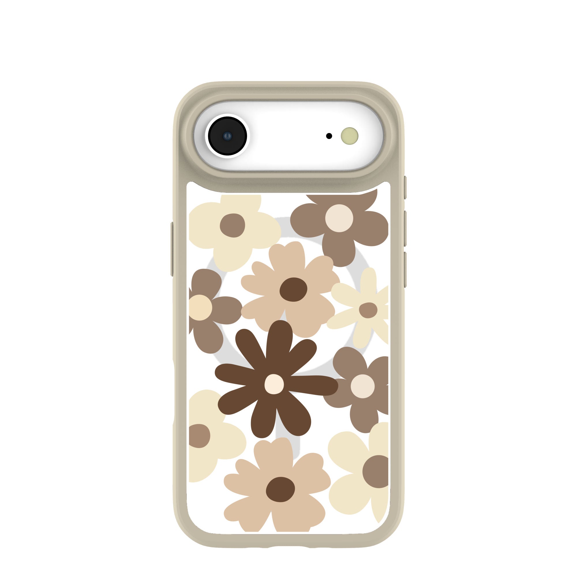 Clear Mocha Poppy iPhone Air Case With London Fog Ridge (MagSafe included) Refurbished - Pela Case refurbished available on Cerqular