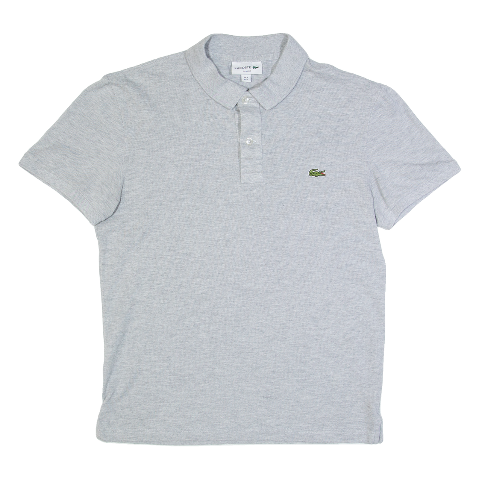 LACOSTE Mens Polo Shirt Grey S Refurbished - N/A refurbished available on Cerqular