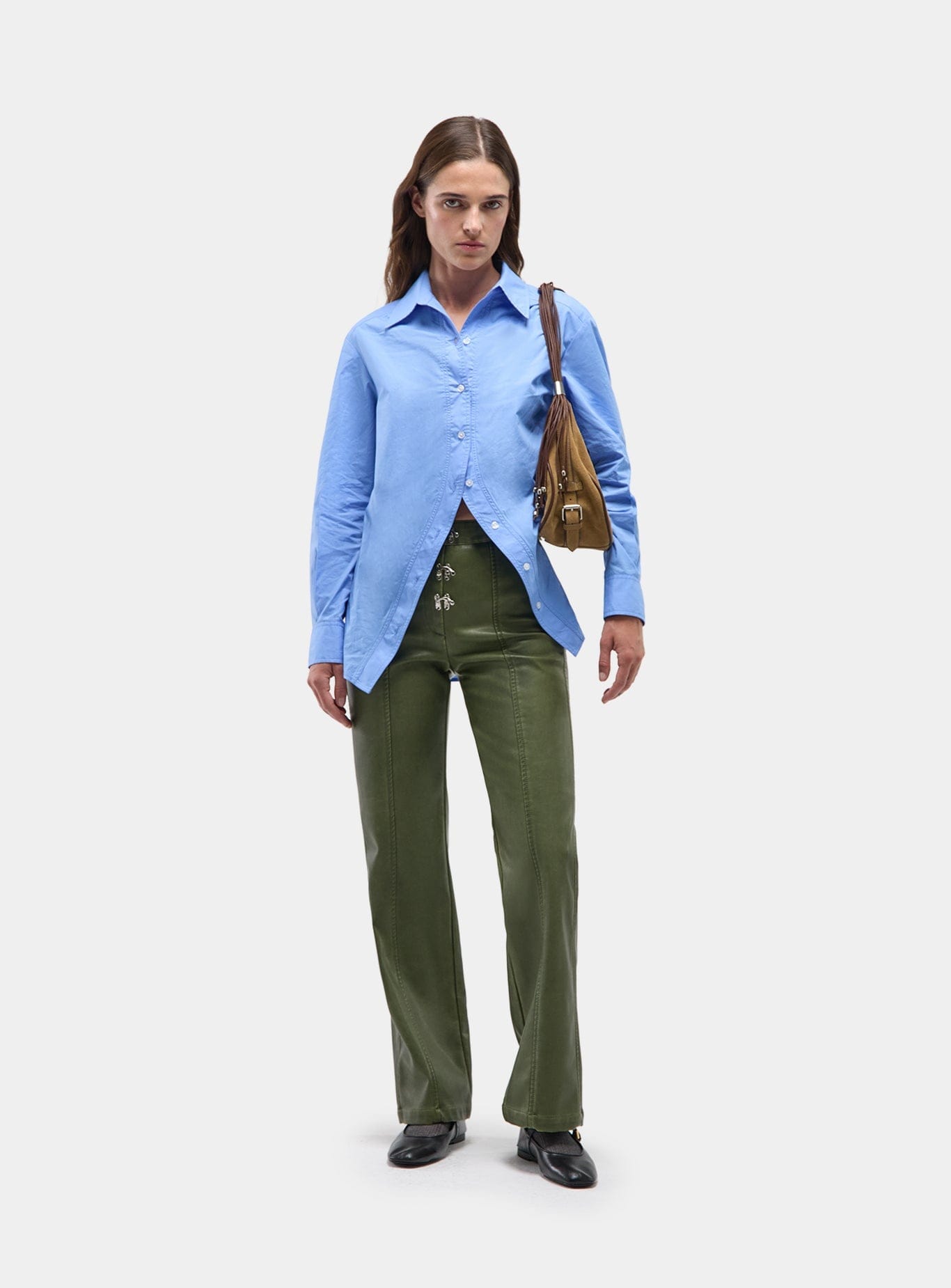 NO BOYFRIEND BLUE SHIRT | Size: S Refurbished - N/A (Note: Laagam is a Hindi word that means refurbished available on Cerqular