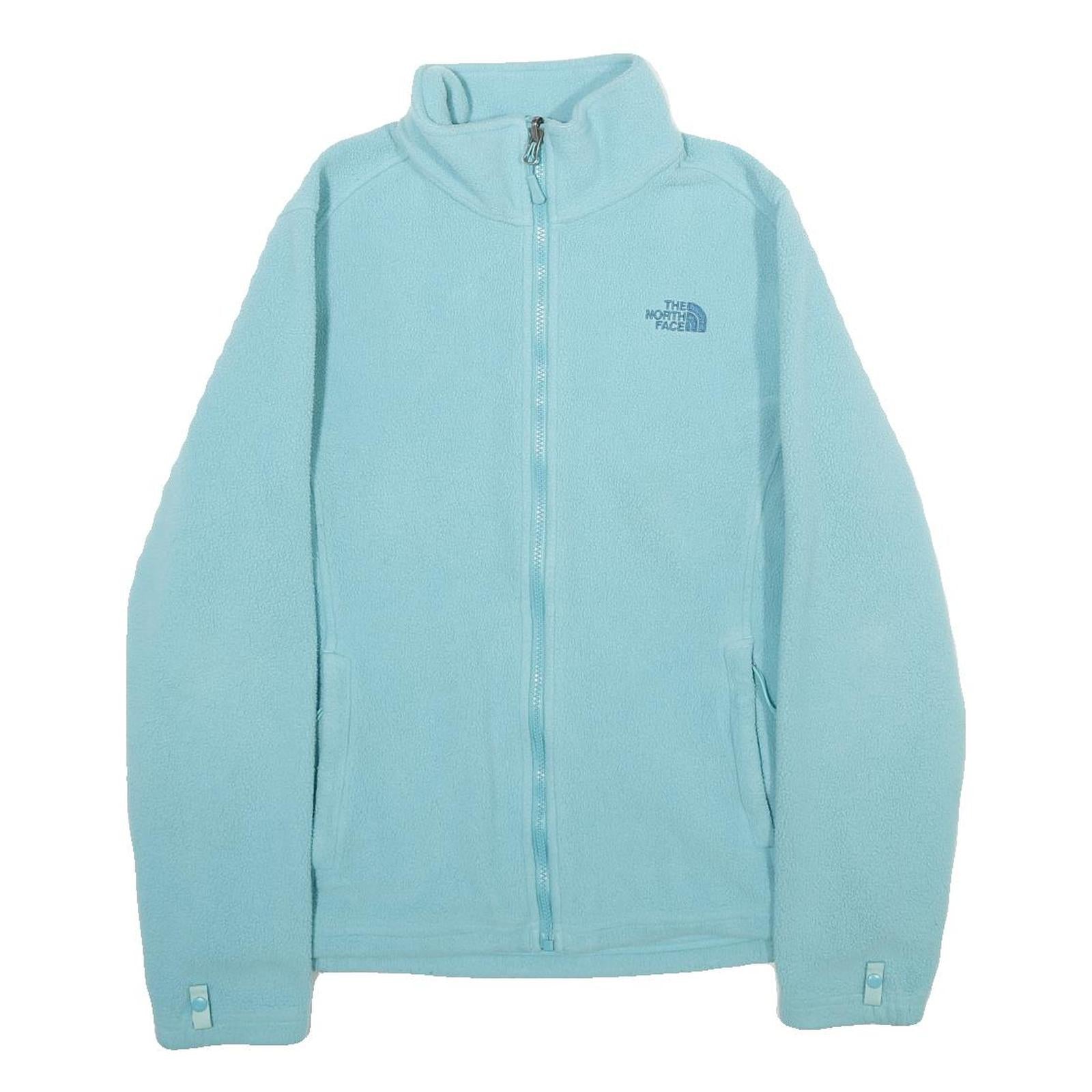 THE NORTH FACE Womens Blue Jacket L Polyester Fleece Outdoor Zip Up Casual Refurbished - N/A refurbished available on Cerqular