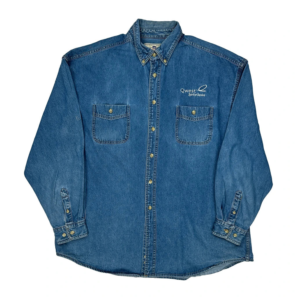 Buy Lee Denim Shirt - XL Blue Denim Refurbished - $50.91 Lee Denim Shirt - XL Blue Denim Refurbished - Thrifted (note: this is a term often used to describe second- refurbished available on Cerqular