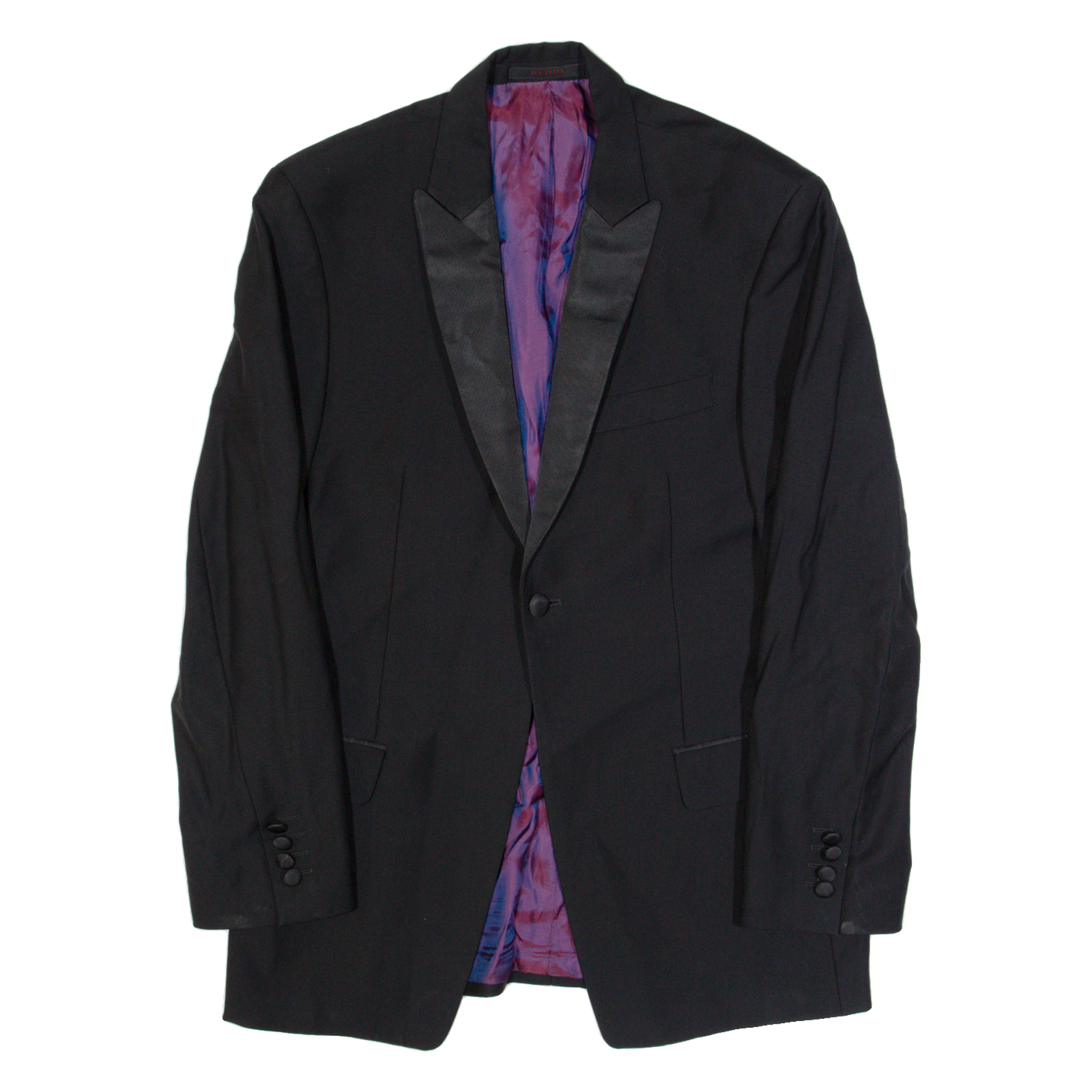 TED BAKER Mens Blazer Jacket Black Wool M Refurbished - N/A refurbished available on Cerqular