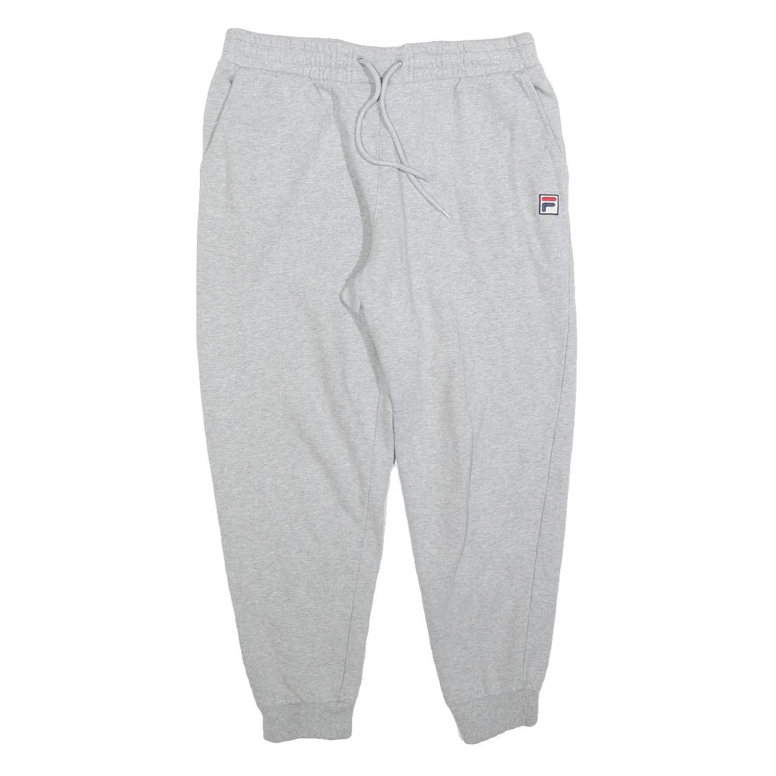 FILA Womens Joggers Grey L W32 L26 Cotton Blend Regular Tapered Fit Relaxed Refurbished - N/A refurbished available on Cerqular