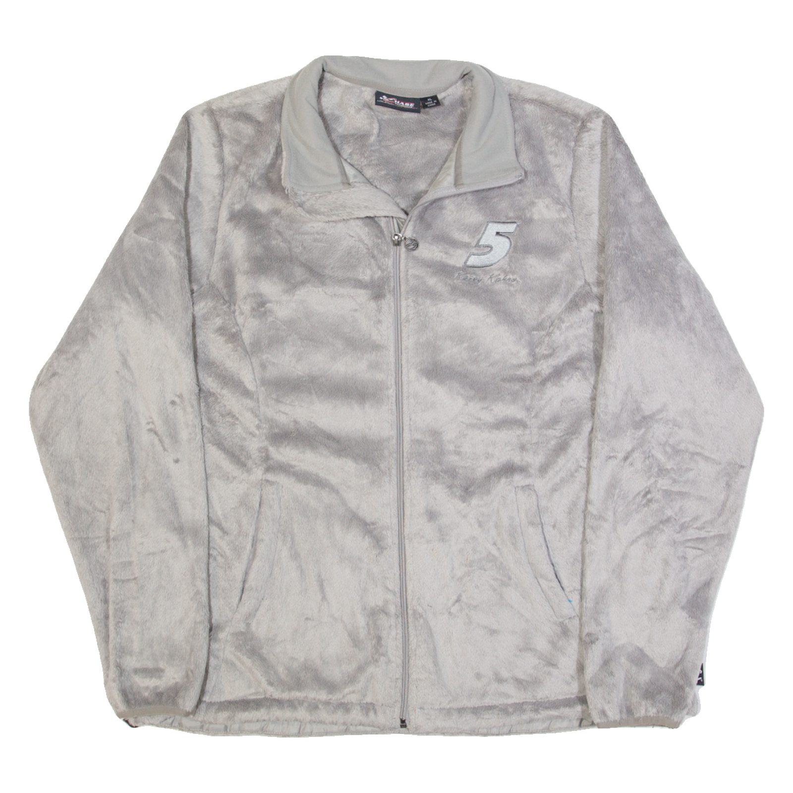 CHASE AUTHENTICS NASCAR Kasey Kahne Womens Fleece Jacket Grey USA XL Refurbished - N/A refurbished available on Cerqular