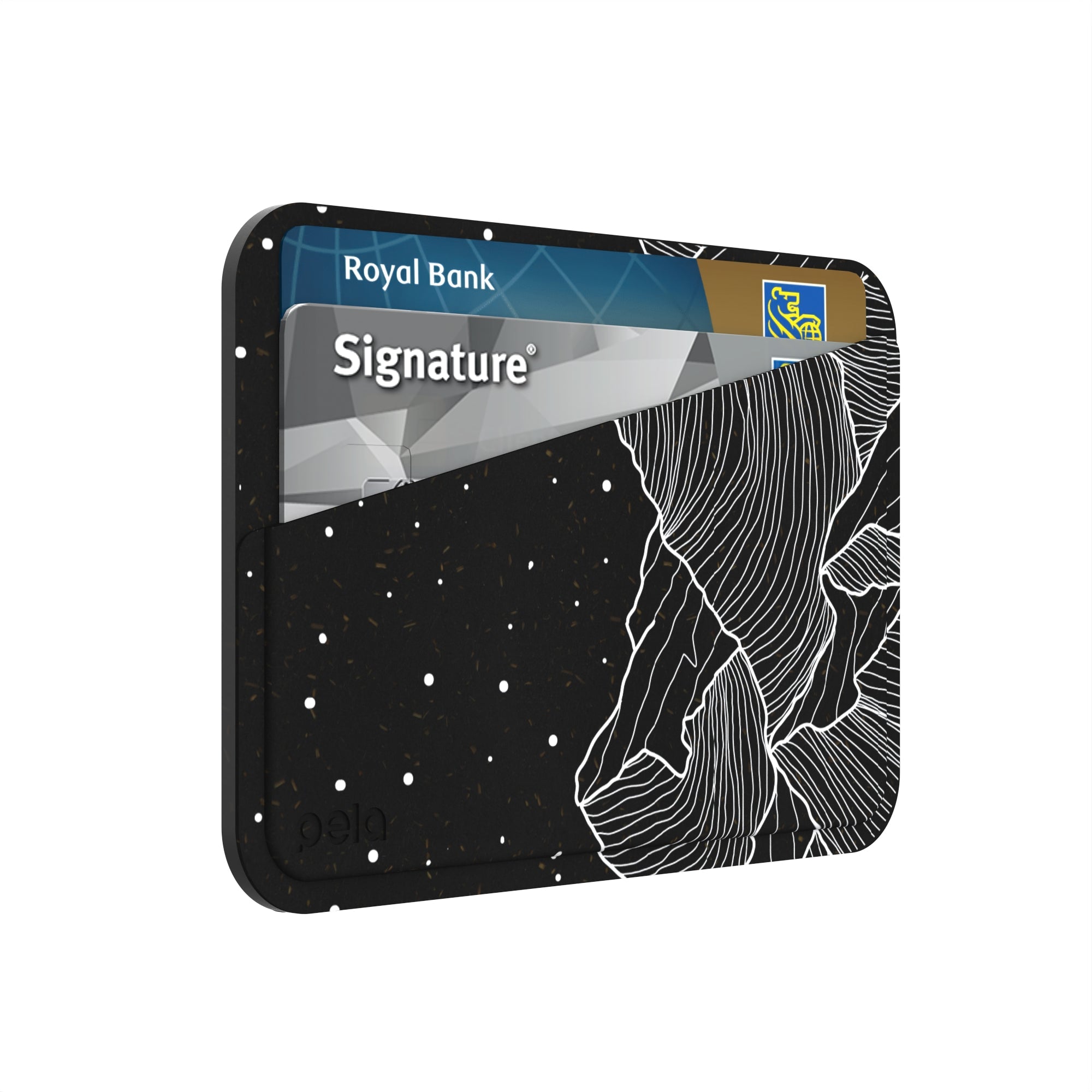 Black Night Panorama Mini Wallet Refurbished - Pela Case refurbished available on Cerqular
