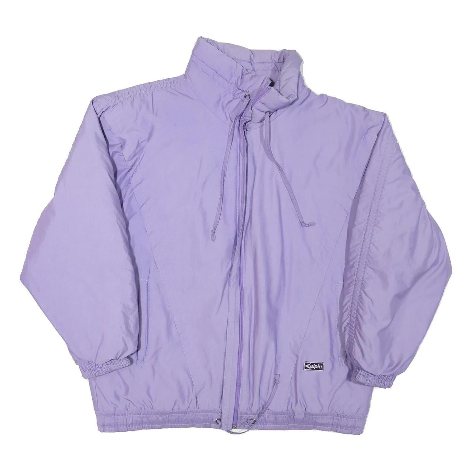 ALPIN Womens Purple Outdoor Jacket L Polyester Blend Plain Zip Lightweight Refurbished - N/A refurbished available on Cerqular