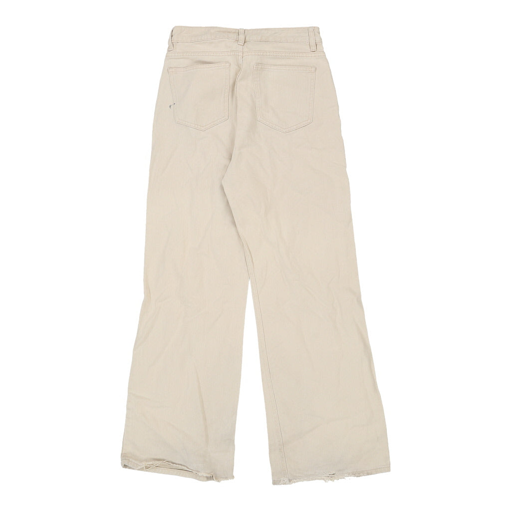 See See Jeans - 28W UK 10 Cream Cotton Blend Refurbished - Thrifted (note: this is a term often used to describe second- refurbished available on Cerqular