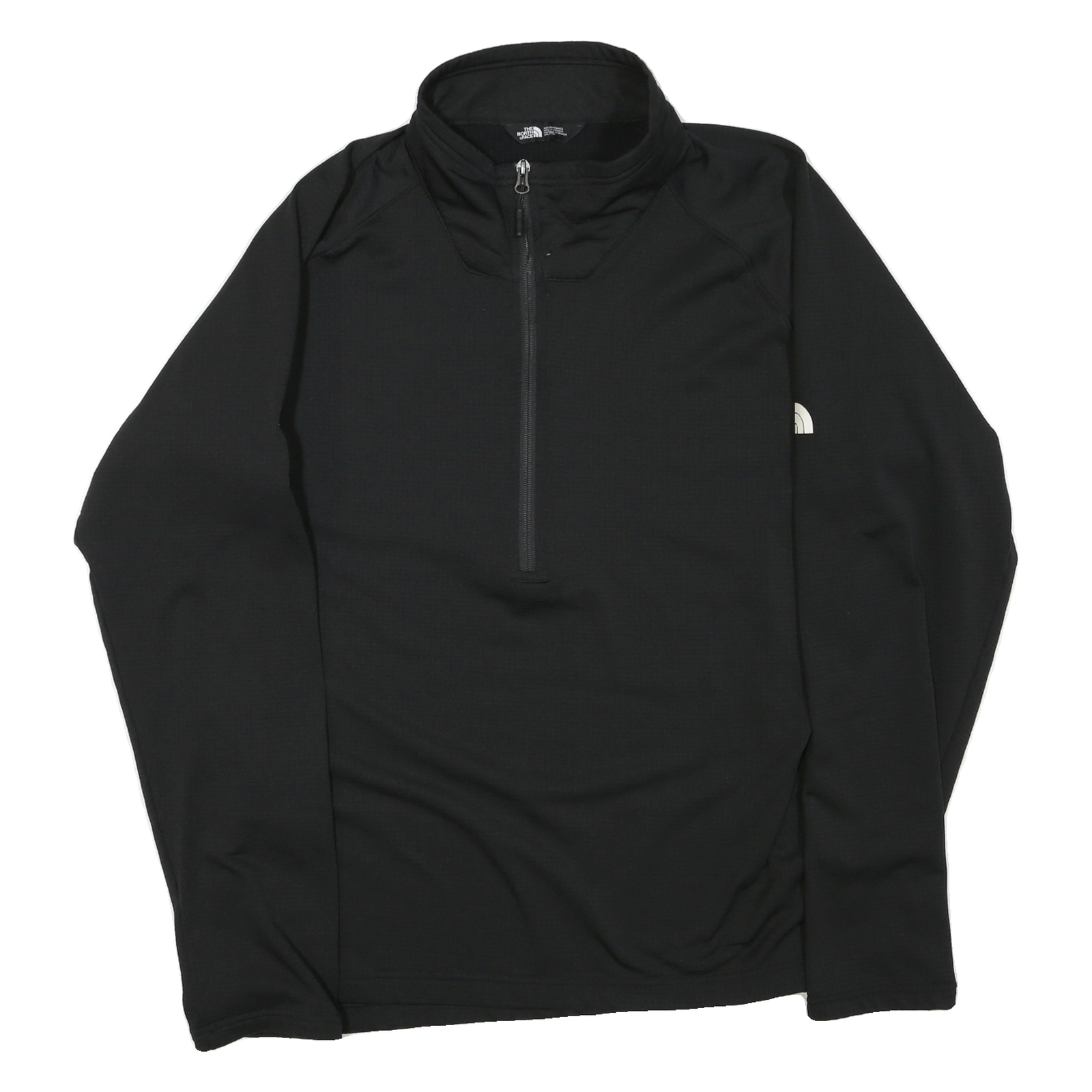 THE NORTH FACE Mens Black Zip Track Jacket 2XL Polyester Blend Logo Sleeve Refurbished - N/A refurbished available on Cerqular