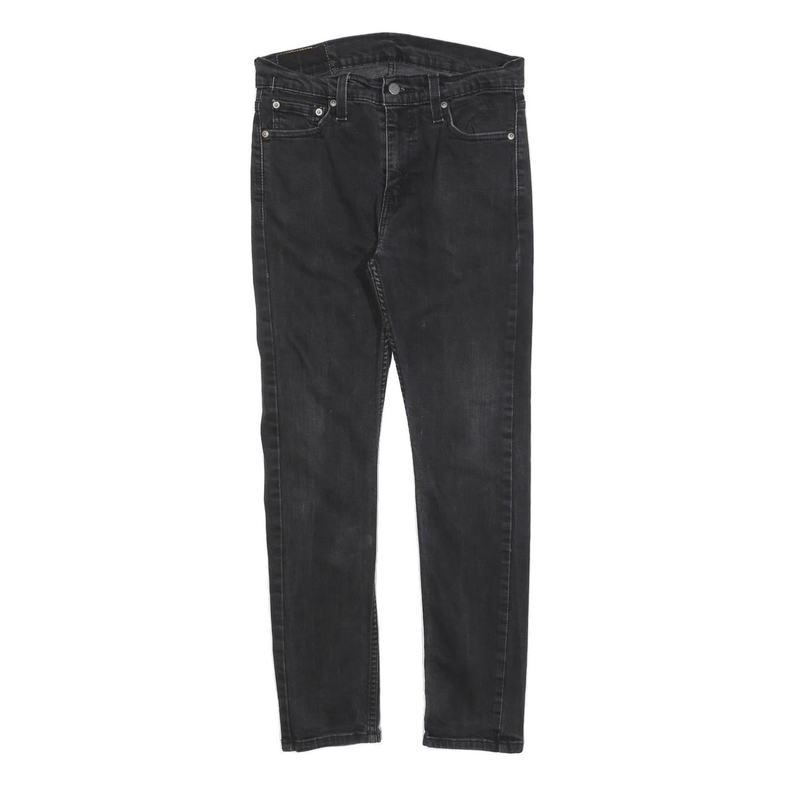 LEVI'S 510 Mens Slim Black Denim Jeans W30 L27 Zip Cotton Blend Refurbished - N/A refurbished available on Cerqular