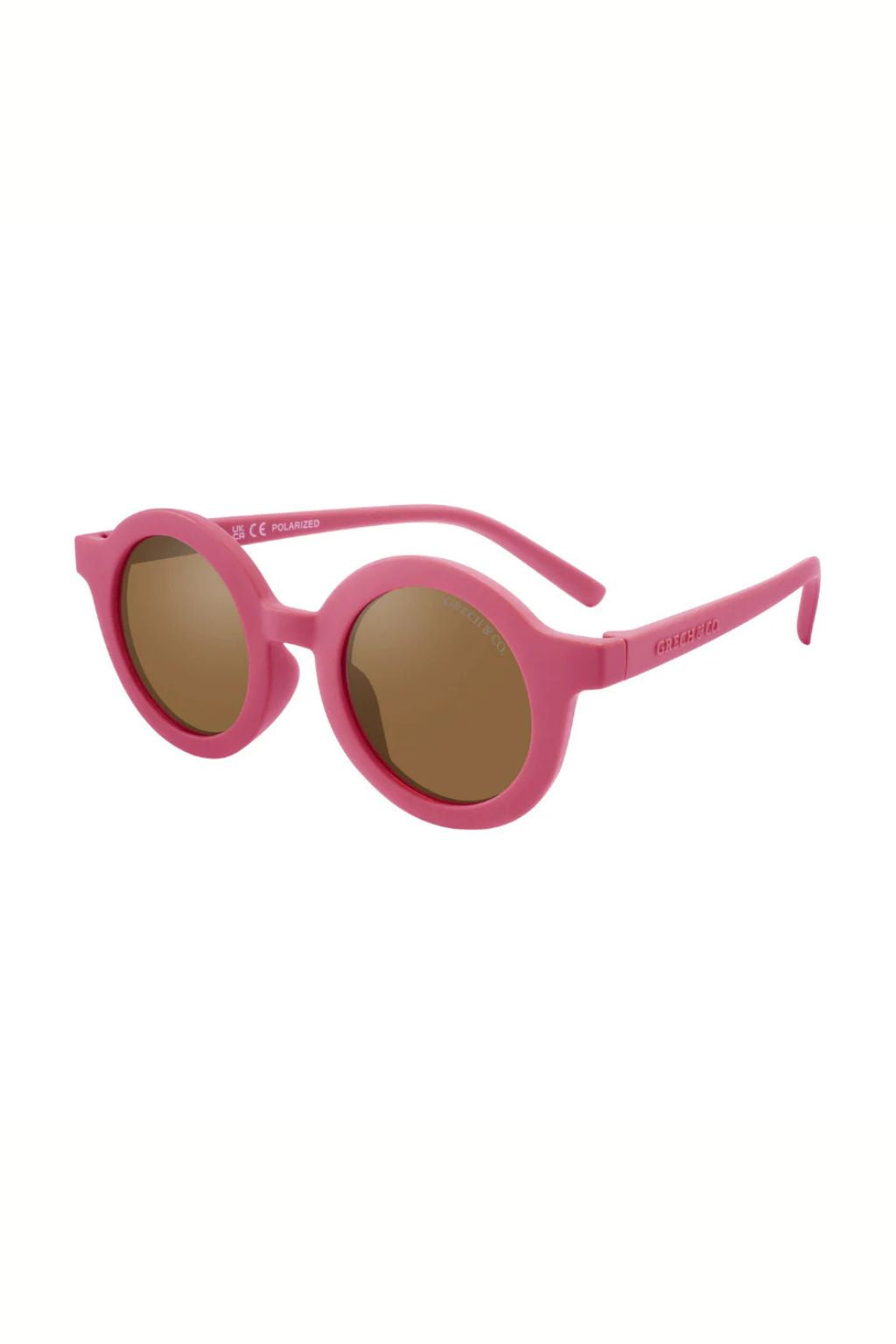 Sustainable kids round sunglasses - Bubble Gum Refurbished - N/A (Note: This brand may not be well-known globally refurbished available on Cerqular