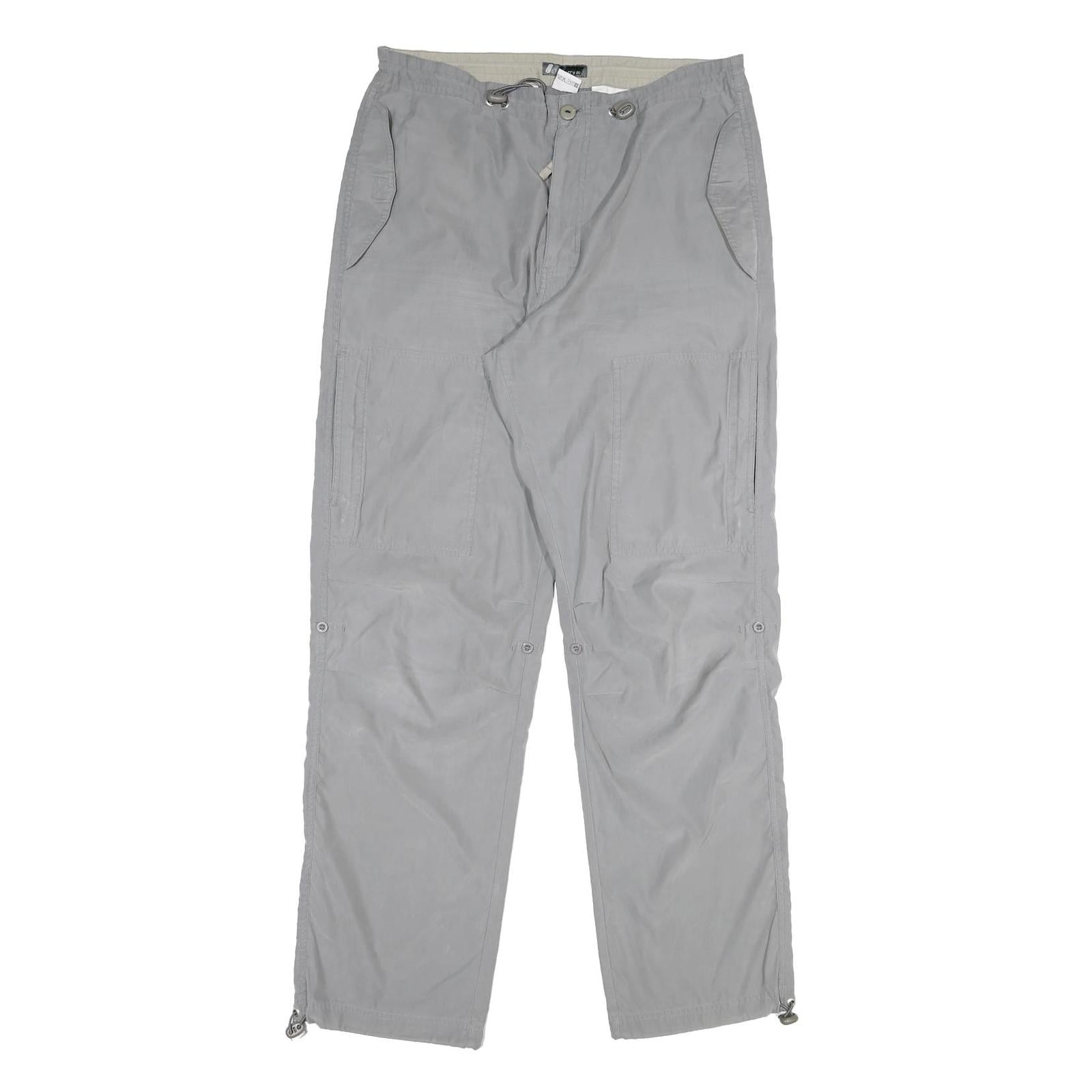 Mens Regular Fit Grey Cotton Blend Trousers W34 L32 Zip Closure Refurbished - N/A refurbished available on Cerqular