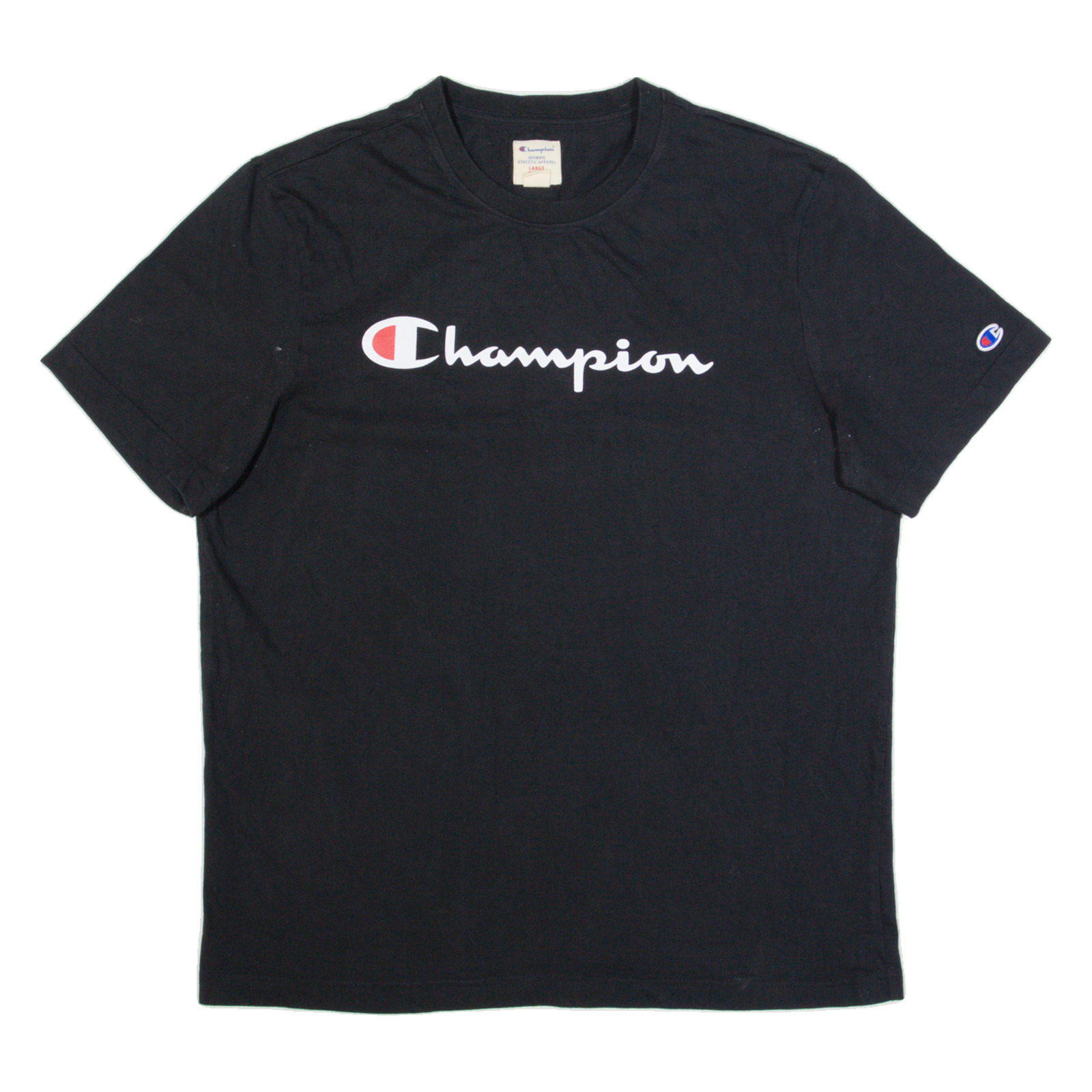 CHAMPION Mens T-Shirt Black L Refurbished - N/A refurbished available on Cerqular