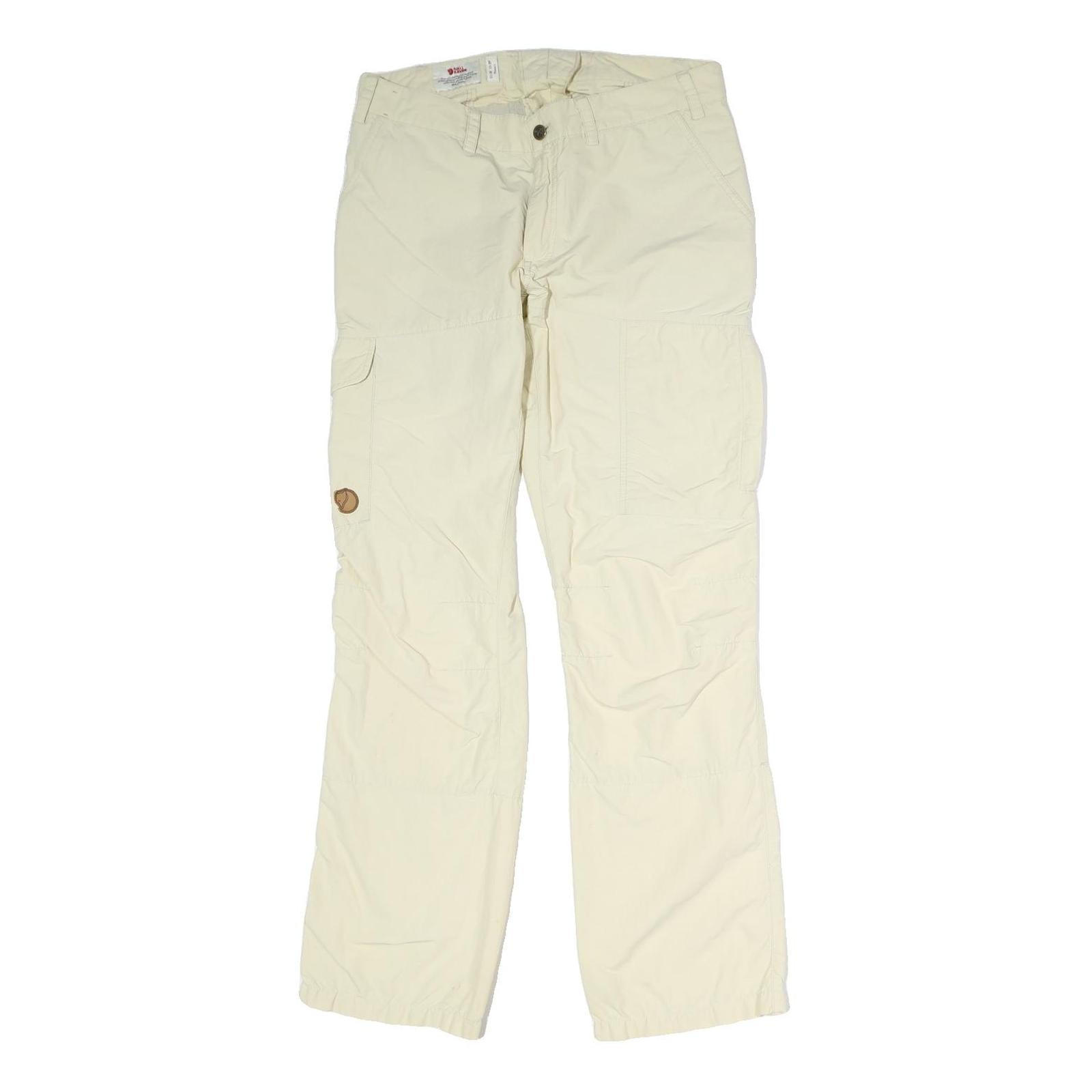 FJALLRAVEN Womens Cotton Beige Regular Fit Straight Leg Trousers W30 L29 Outdoor Refurbished - N/A refurbished available on Cerqular