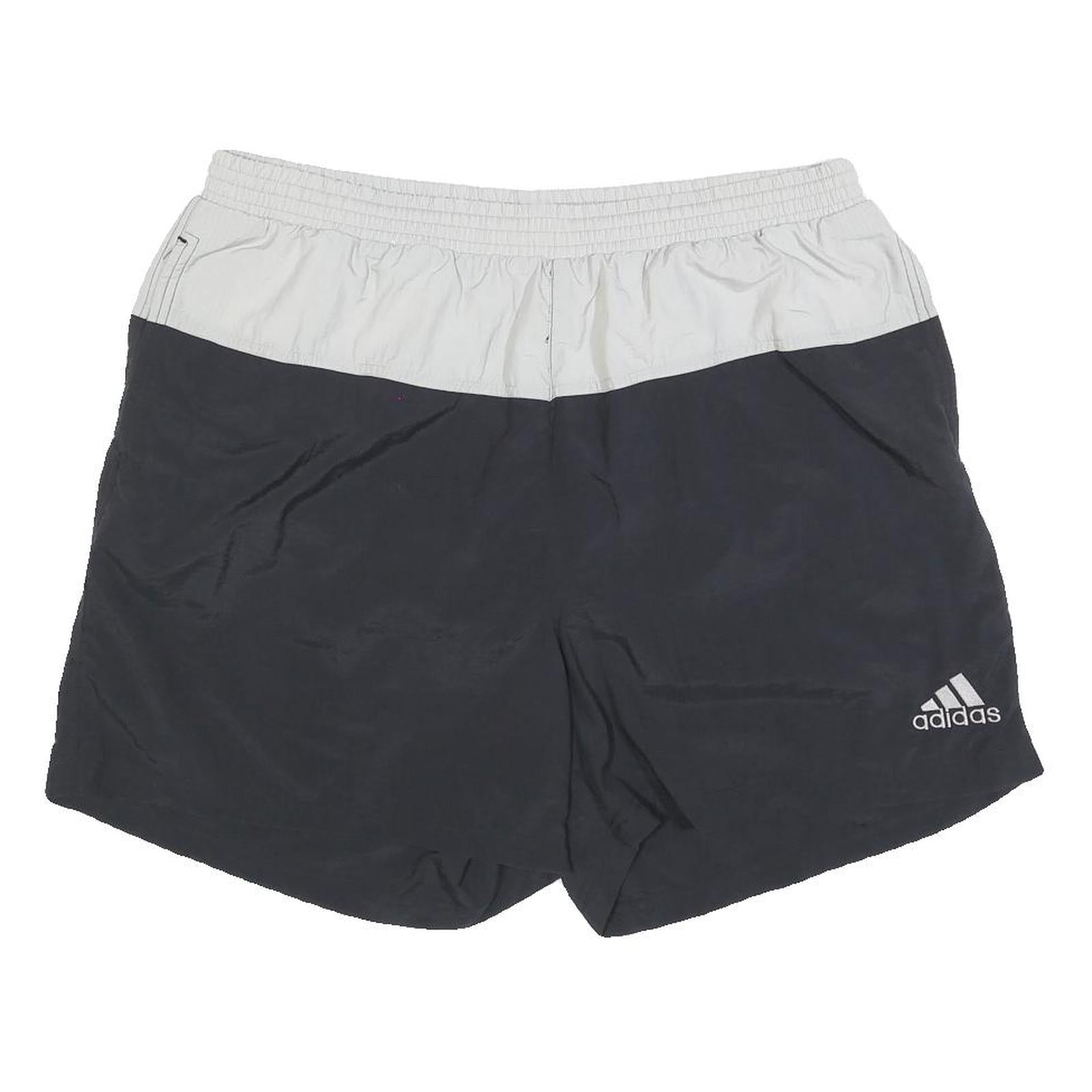 ADIDAS Mens Shorts Black & White Casual XL W34 Polyester Blend Sportswear Refurbished - N/A refurbished available on Cerqular