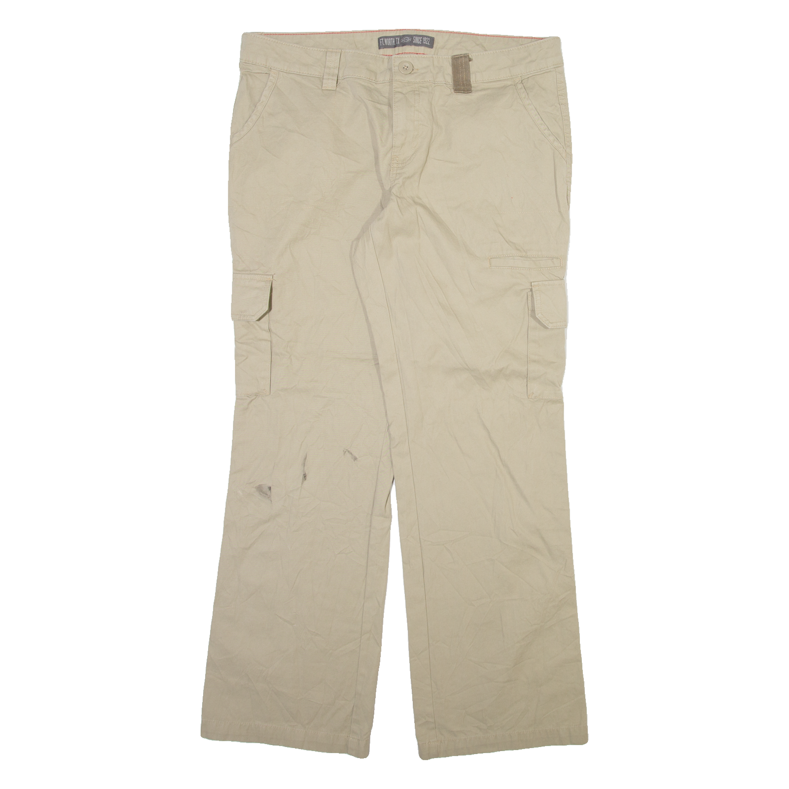 DICKIES Cargo Mens Trousers Beige Relaxed Bootcut W36 L31 Refurbished - N/A refurbished available on Cerqular