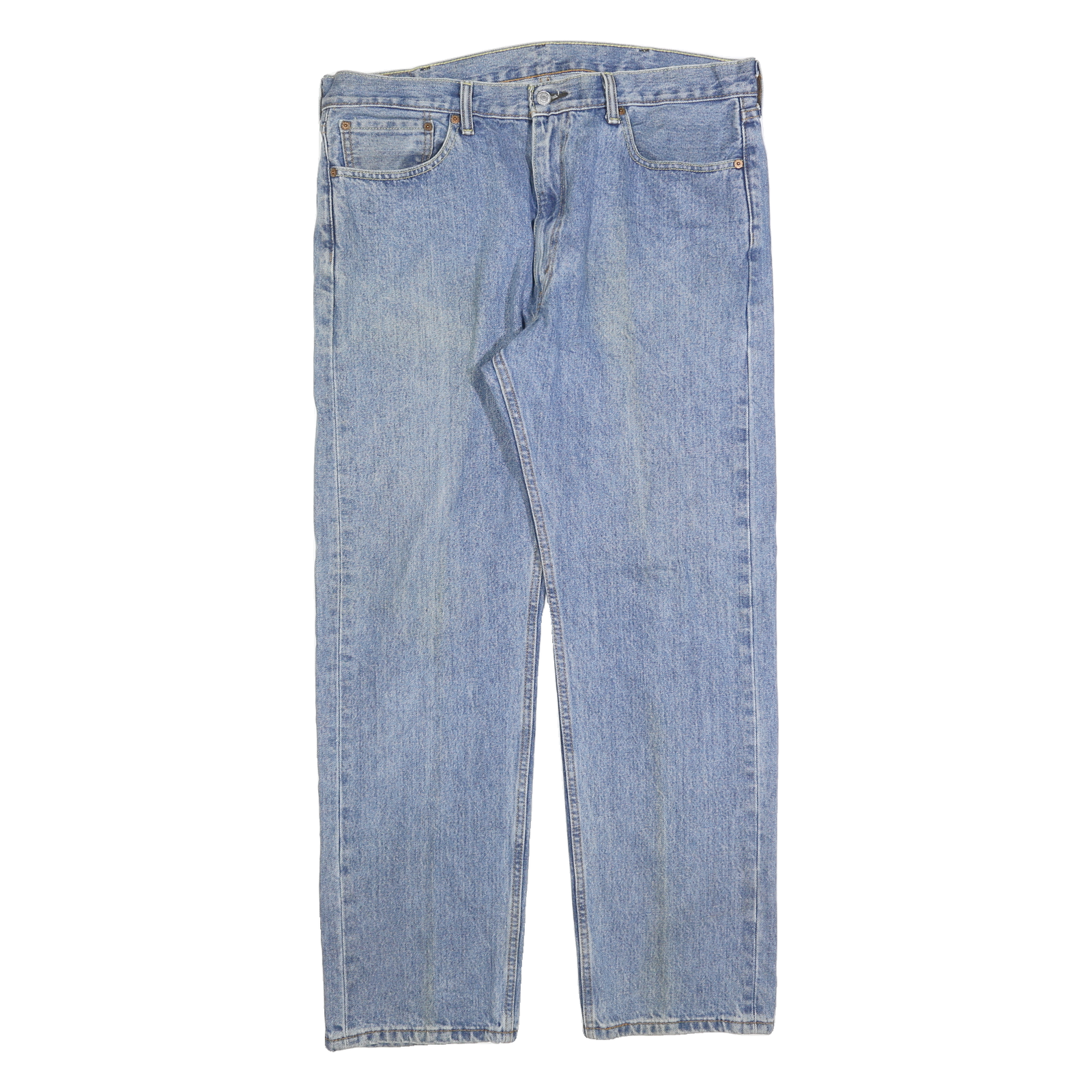 LEVI'S 505 Mens Jeans Regular Straight Denim Light W38 L32 Classic Zip Cotton Refurbished - N/A refurbished available on Cerqular
