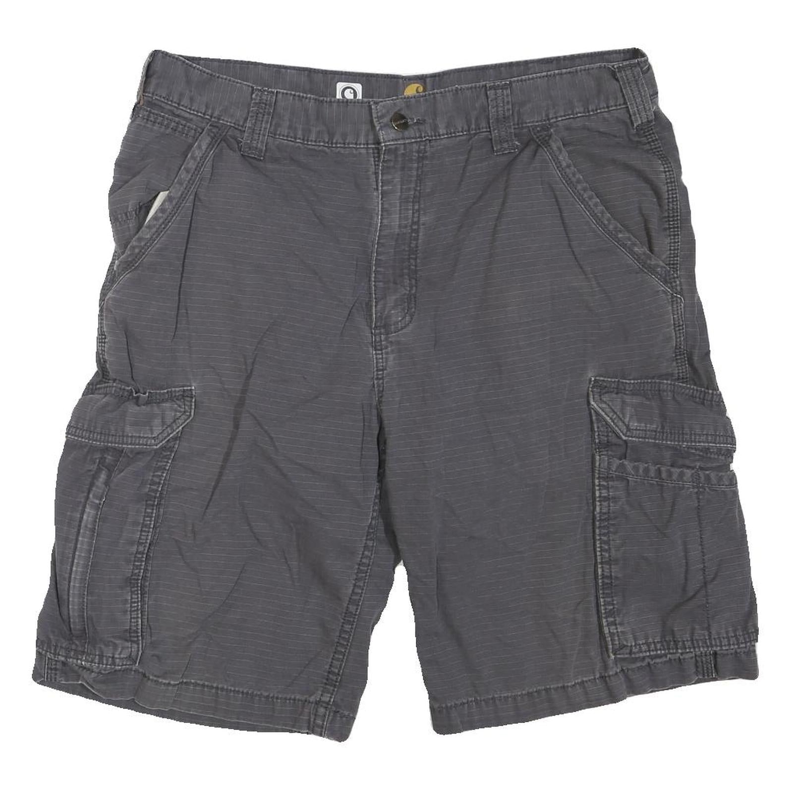 CARHARTT Mens Cargo Shorts Grey M W34 Workwear Durable Comfortable Refurbished - N/A refurbished available on Cerqular