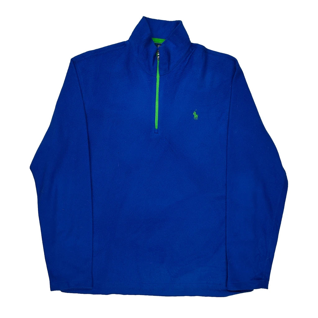 Buy Polo By Ralph Lauren Fleece - Large Blue Polyester Refurbished - $46.89 Polo By Ralph Lauren Fleece - Large Blue Polyester Refurbished - Thrifted (note: this is a term often used to describe second- refurbished available on Cerqular