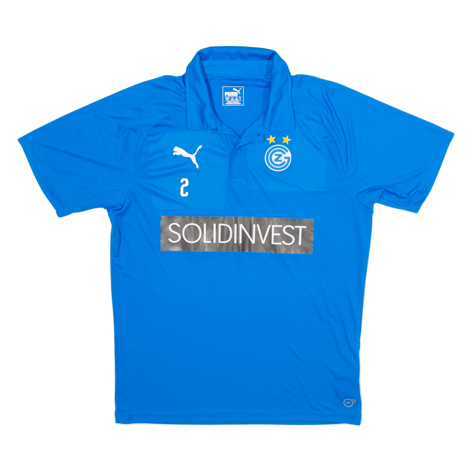 PUMA Grasshopper Club Zurich Mens Football Shirt Jersey Blue Collared S Refurbished - N/A refurbished available on Cerqular