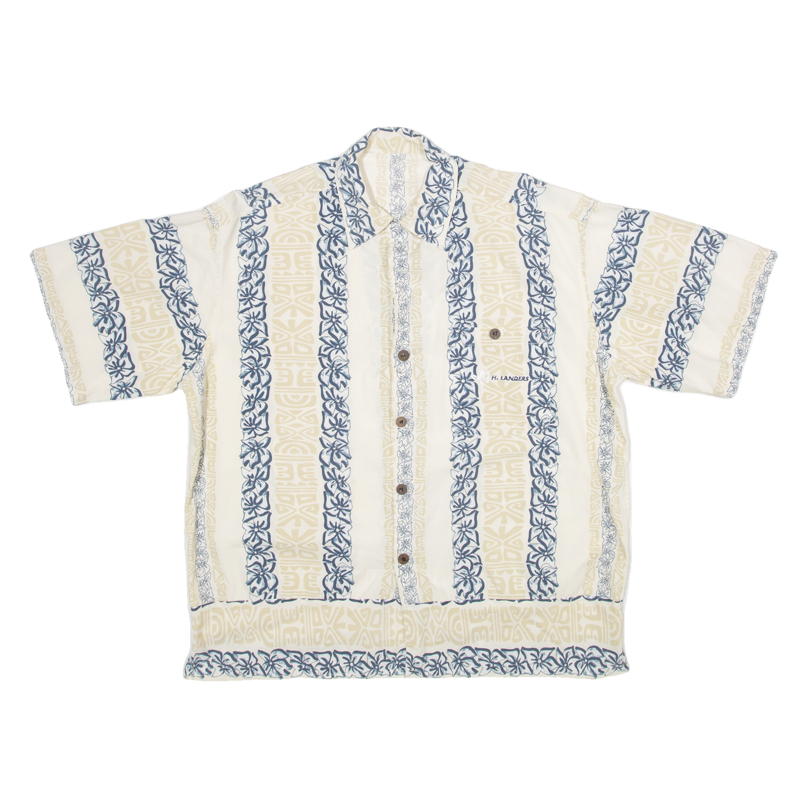 Buy Mens Shirt Cream Floral 2XL Refurbished - $16.89 Mens Shirt Cream Floral 2XL Refurbished - N/A refurbished available on Cerqular