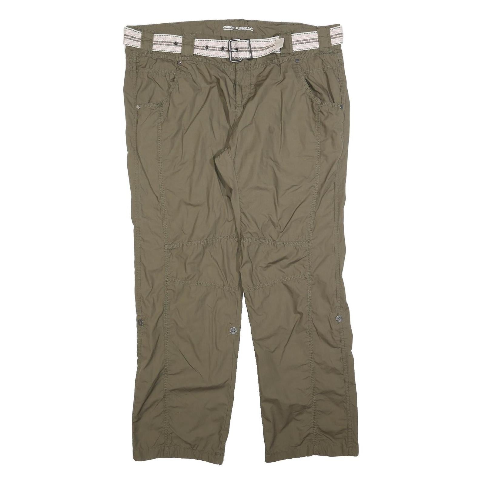 MAXI BLUE Womens Polyester Blend Relaxed Trousers W40 L32 Casual Khaki Refurbished - N/A refurbished available on Cerqular