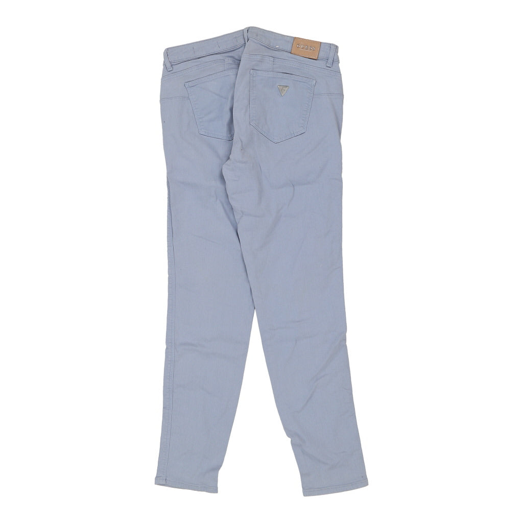 Guess Skinny Trousers - 32W UK 12 Blue Cotton Blend Refurbished - Thrifted (note: this is a term often used to describe second- refurbished available on Cerqular