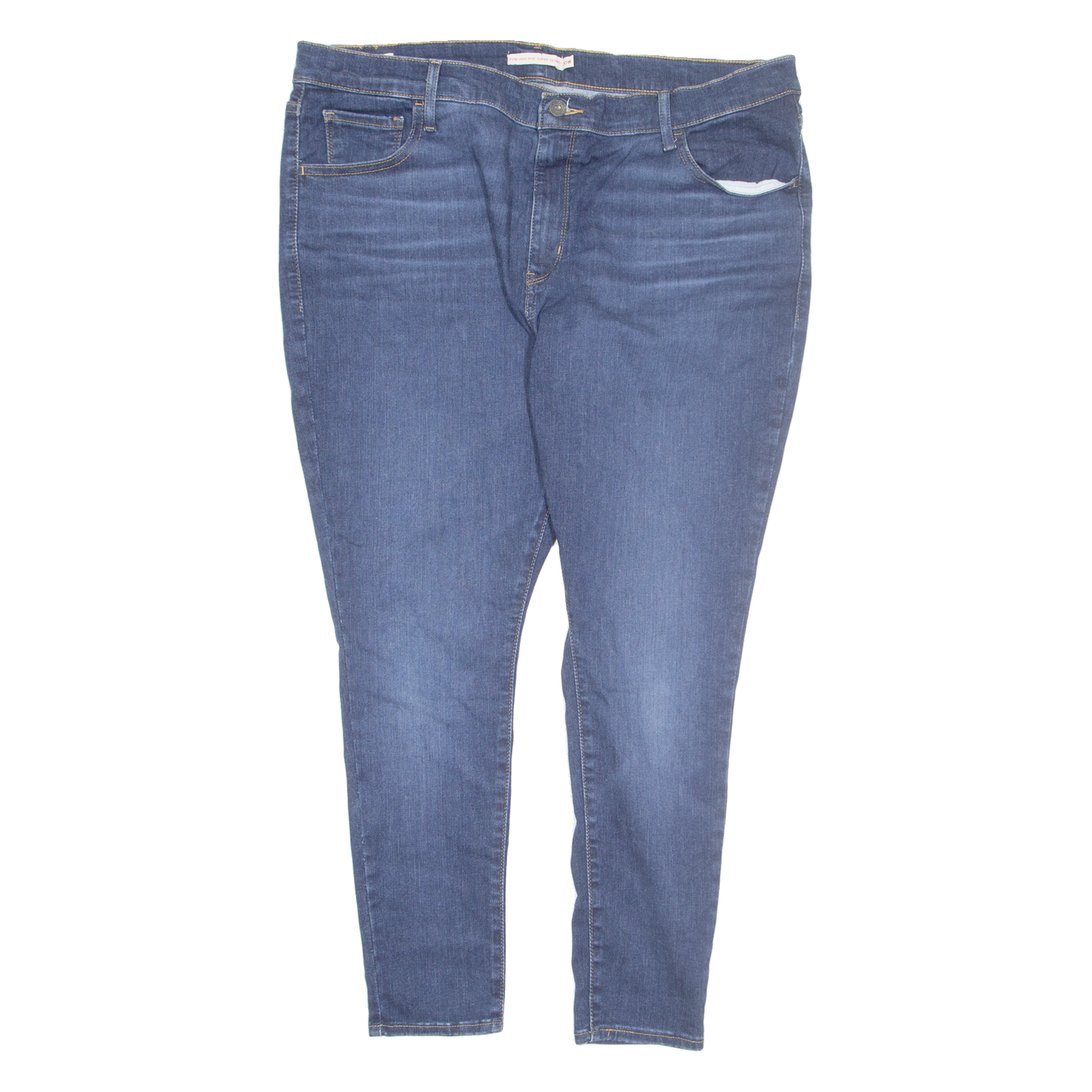 LEVI'S Womens Jeans Blue Slim Skinny W38 L25 Refurbished - N/A refurbished available on Cerqular