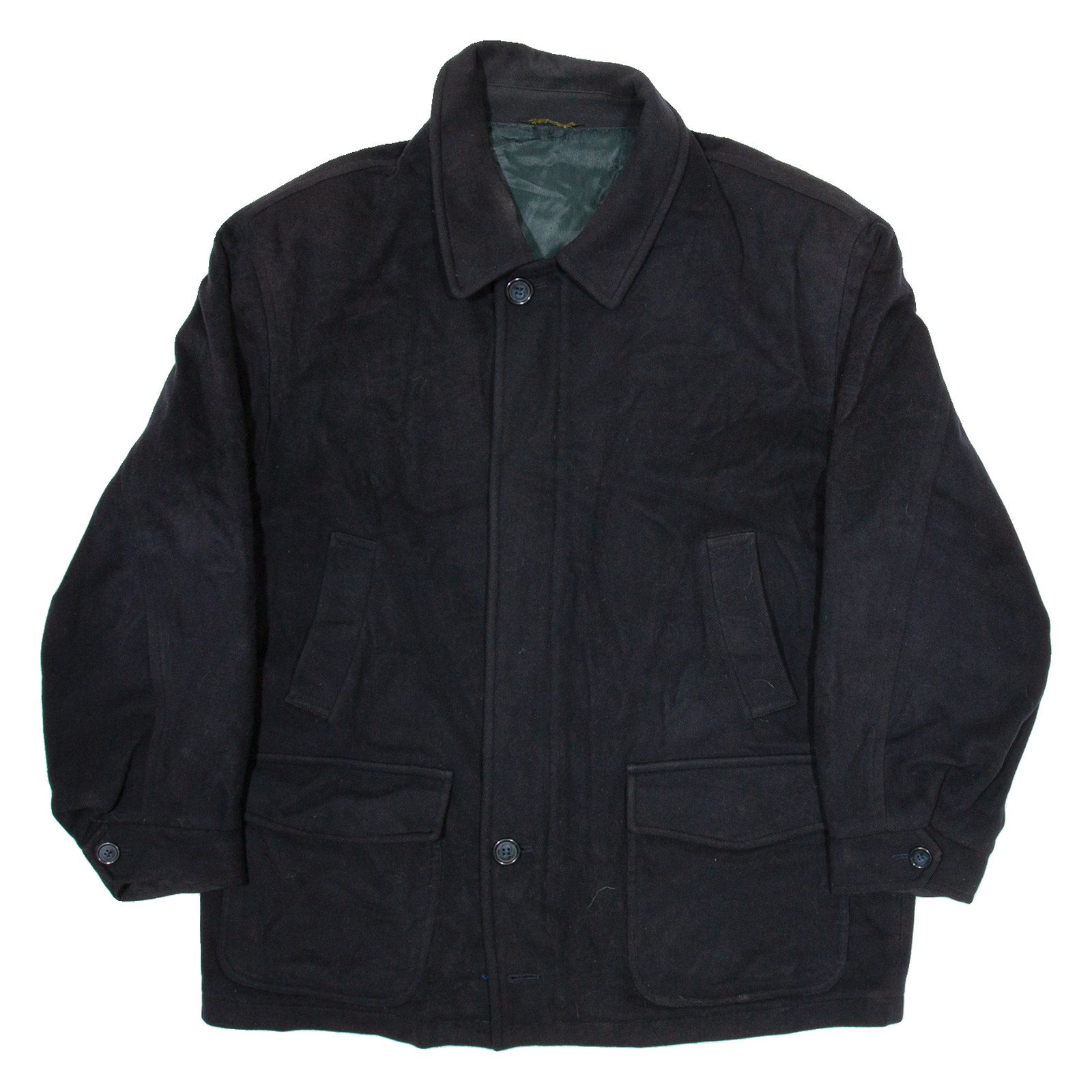 Mens Overcoat Coat Black XL Refurbished - N/A refurbished available on Cerqular