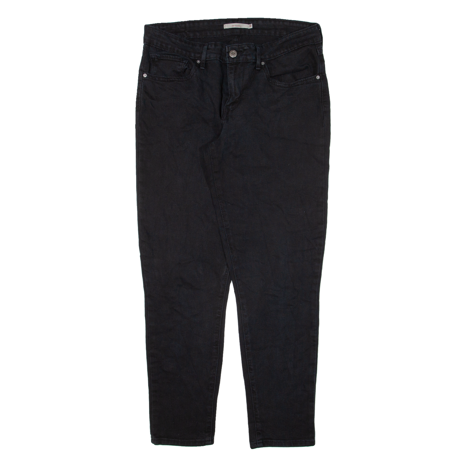 LEVI'S 711 Womens Jeans Black Slim Skinny W31 L26 Refurbished - N/A refurbished available on Cerqular
