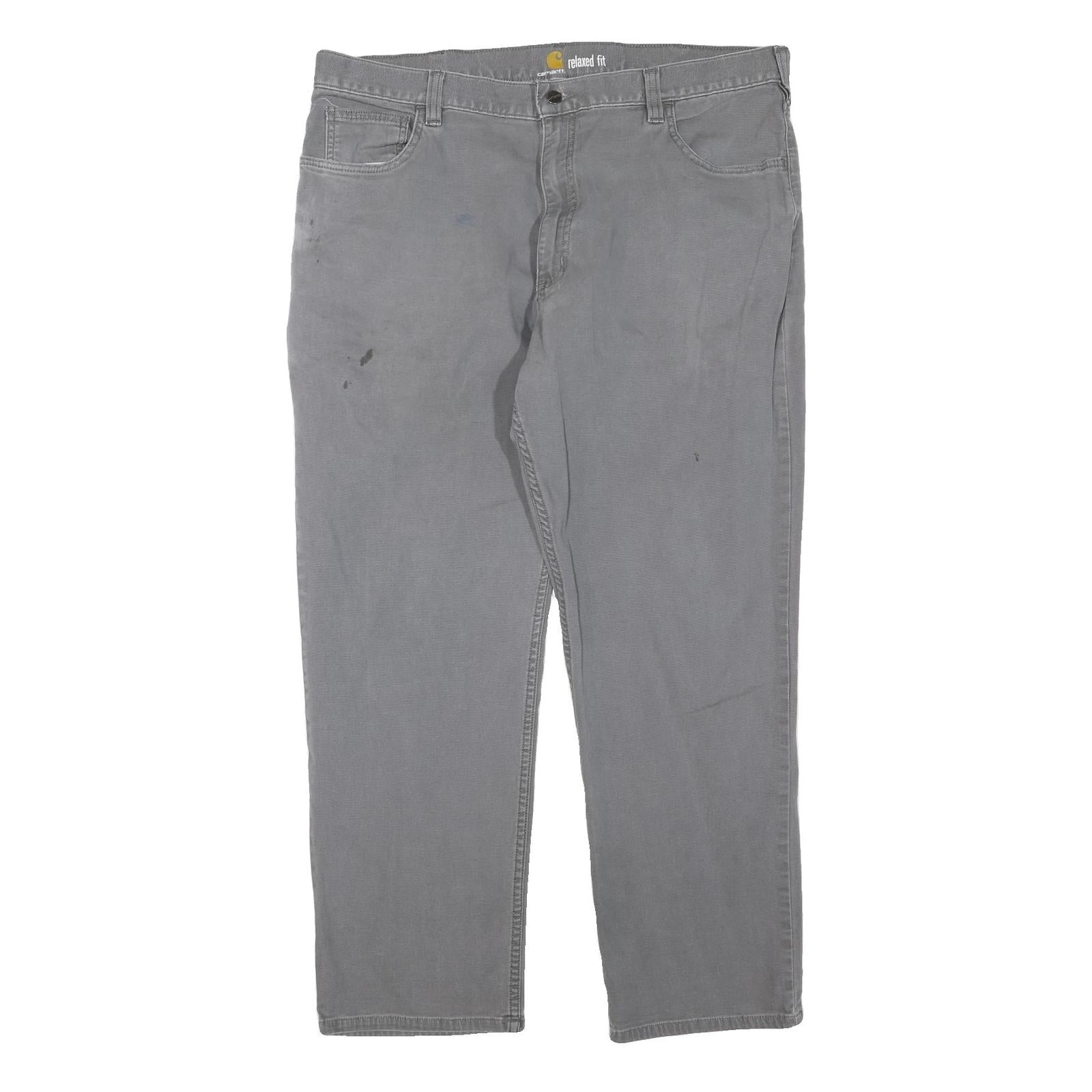 CARHARTT Mens Grey Regular Fit Straight Denim Jeans W40 L32 Workwear Zip Refurbished - N/A refurbished available on Cerqular