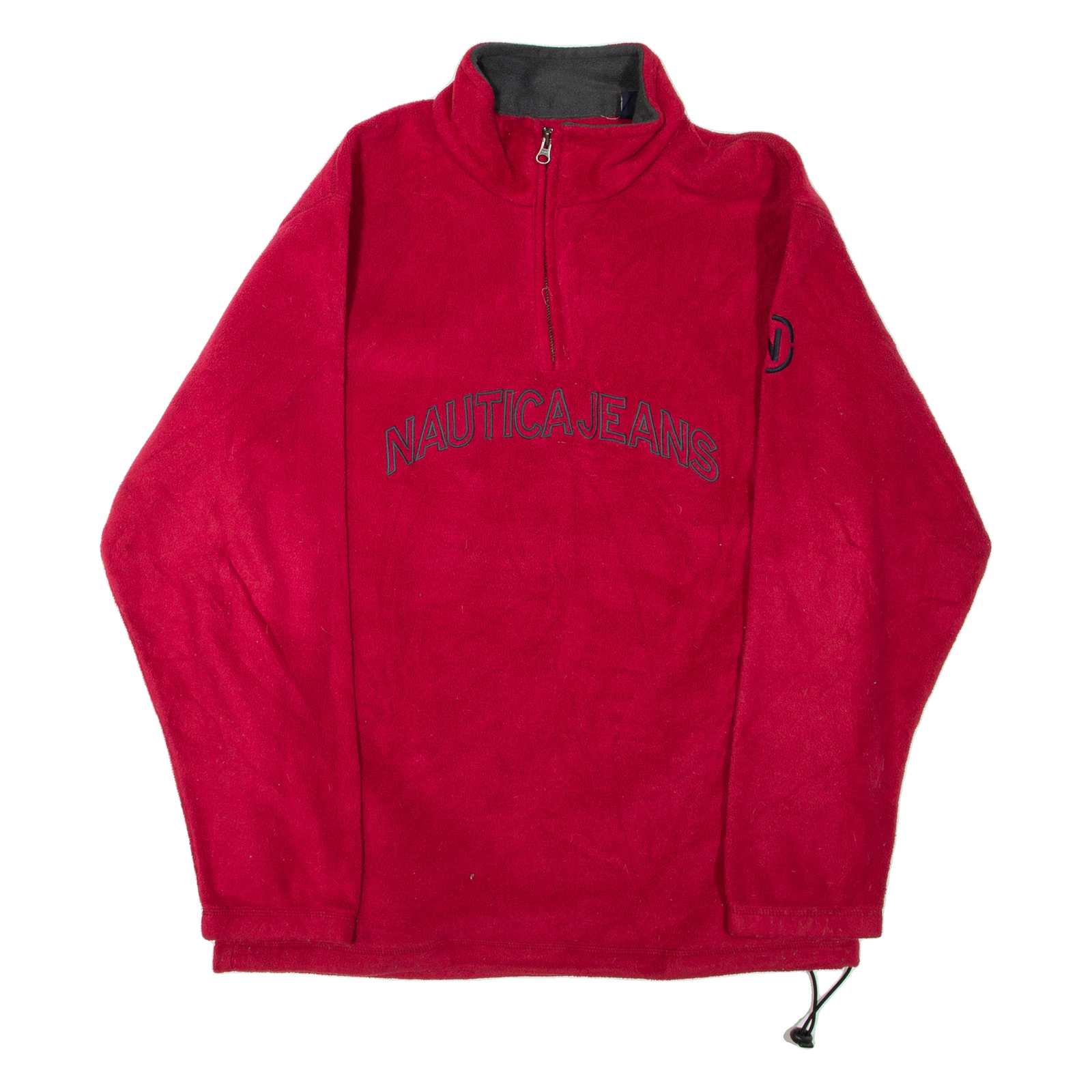 NAUTICA Mens Fleece Red 1/4 Zip L Refurbished - N/A refurbished available on Cerqular