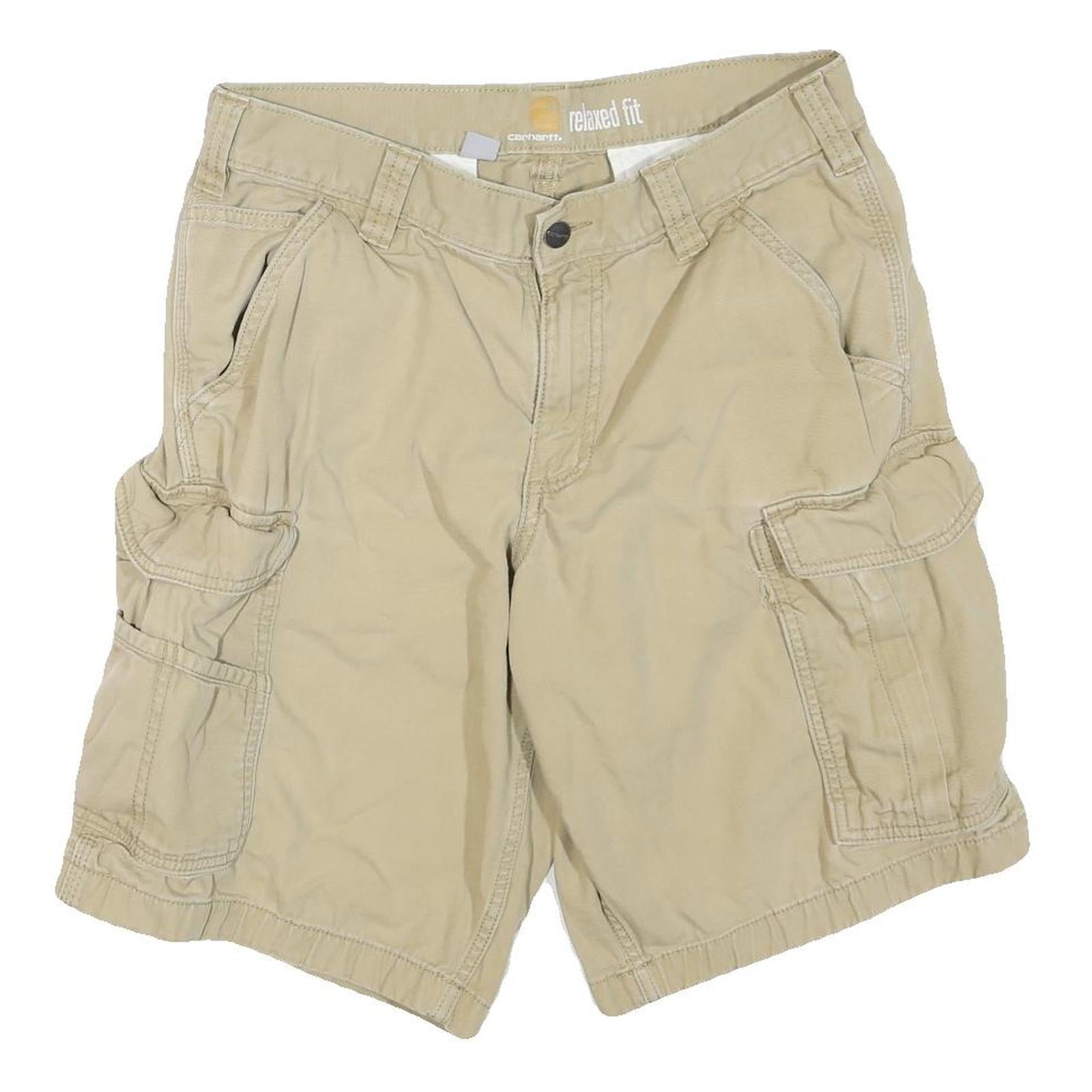 Buy CARHARTT Mens Shorts Beige Cargo Relaxed Fit M W30 Workwear Utility Pocket Refurbished - $45.49 CARHARTT Mens Shorts Beige Cargo Relaxed Fit M W30 Workwear Utility Pocket Refurbished - N/A refurbished available on Cerqular