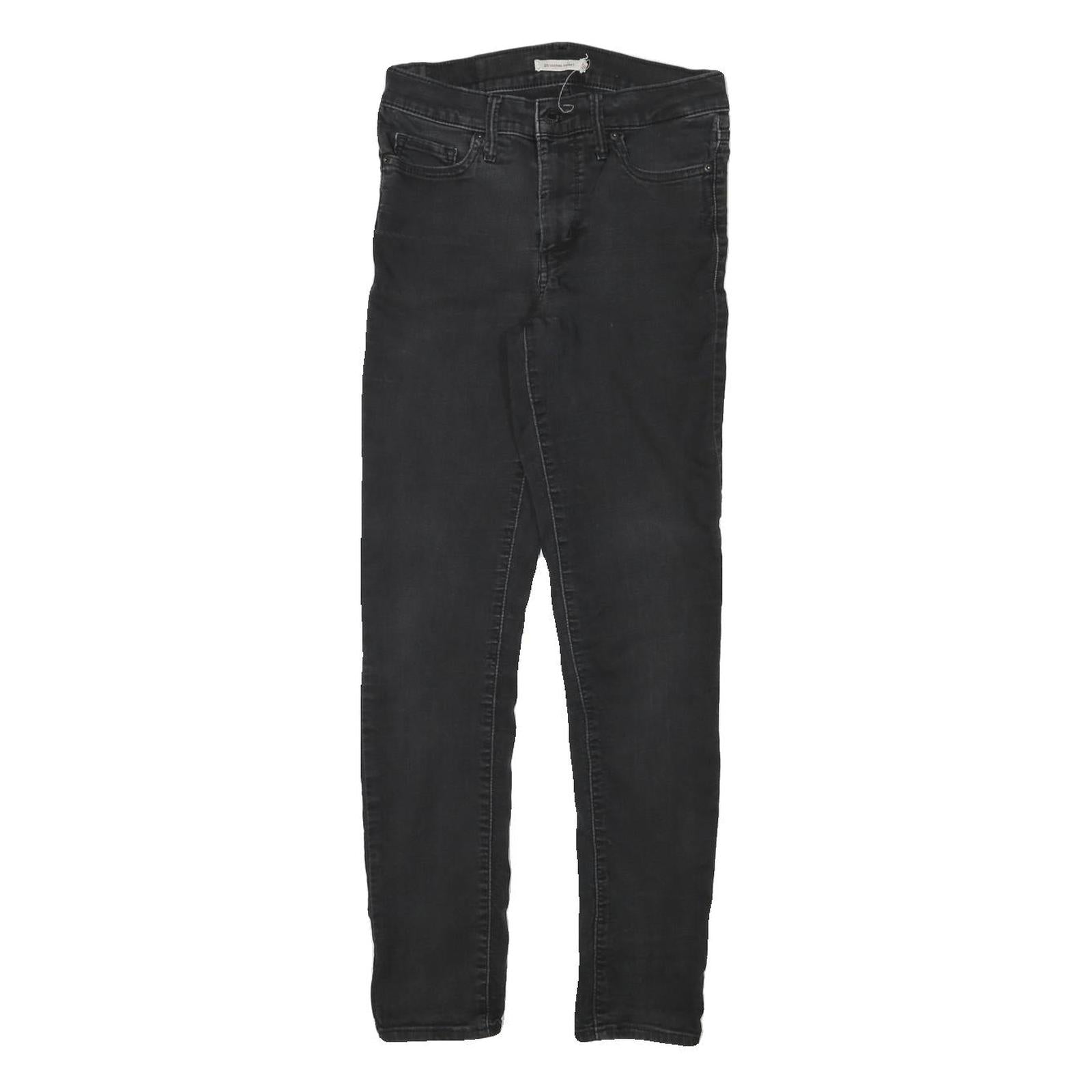 LEVI'S Womens Jeans Black Slim Skinny Denim Medium W26 L28 Zip Cotton Blend Refurbished - N/A refurbished available on Cerqular
