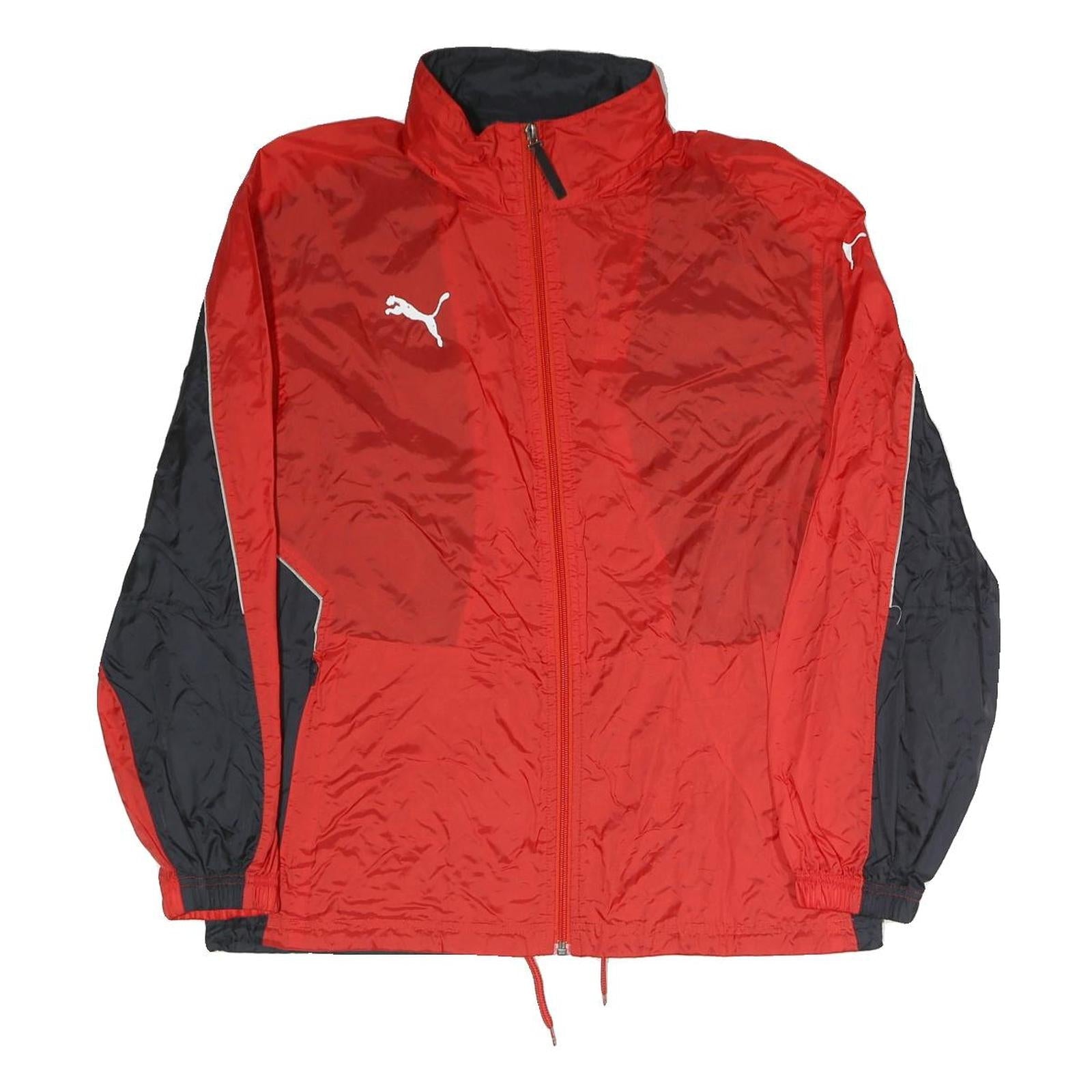 PUMA Mens Red & Black Jacket S Polyester Blend Zip Sportswear Lightweight Refurbished - N/A refurbished available on Cerqular