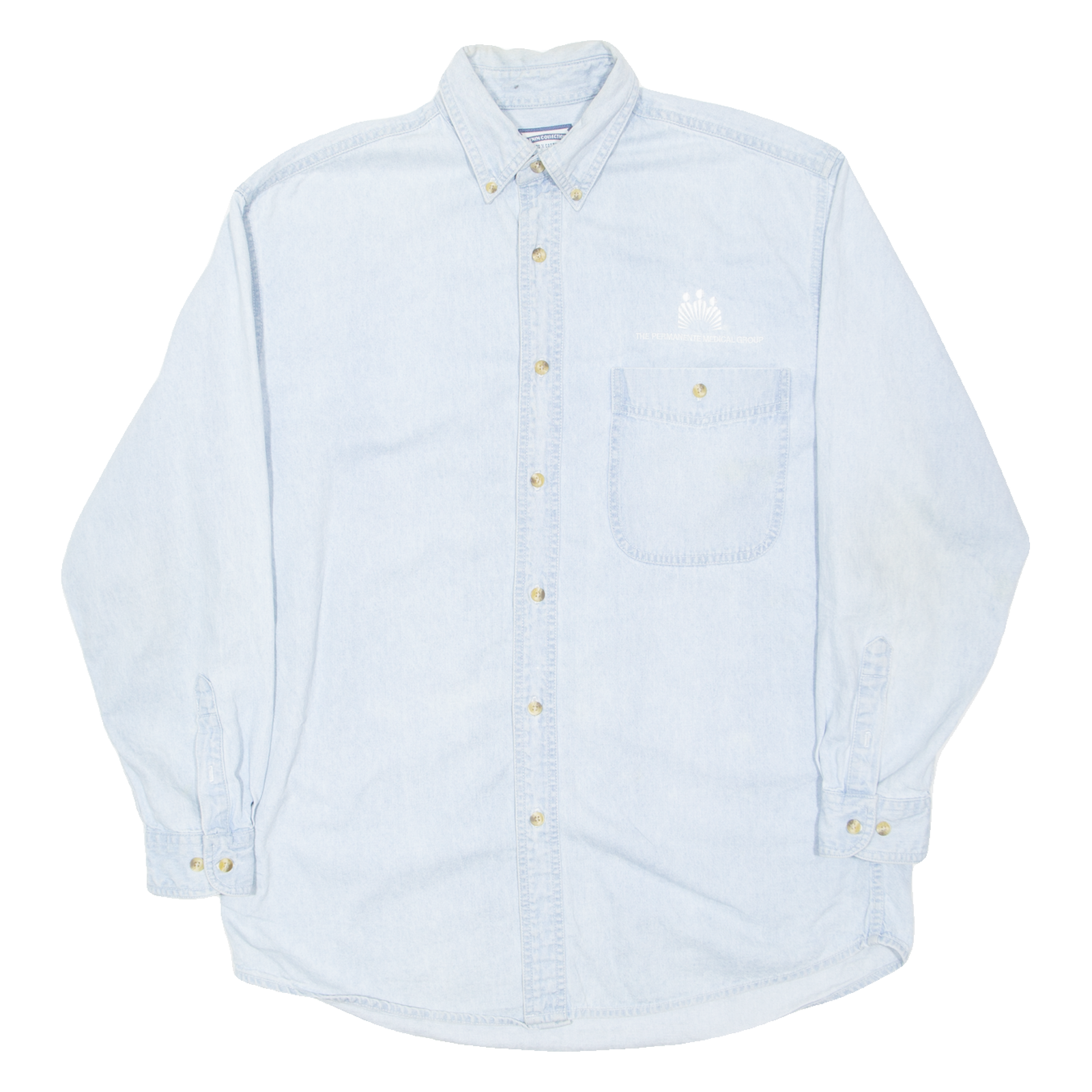 LEE Mens Denim Shirt Blue Long Sleeve M Refurbished - N/A refurbished available on Cerqular