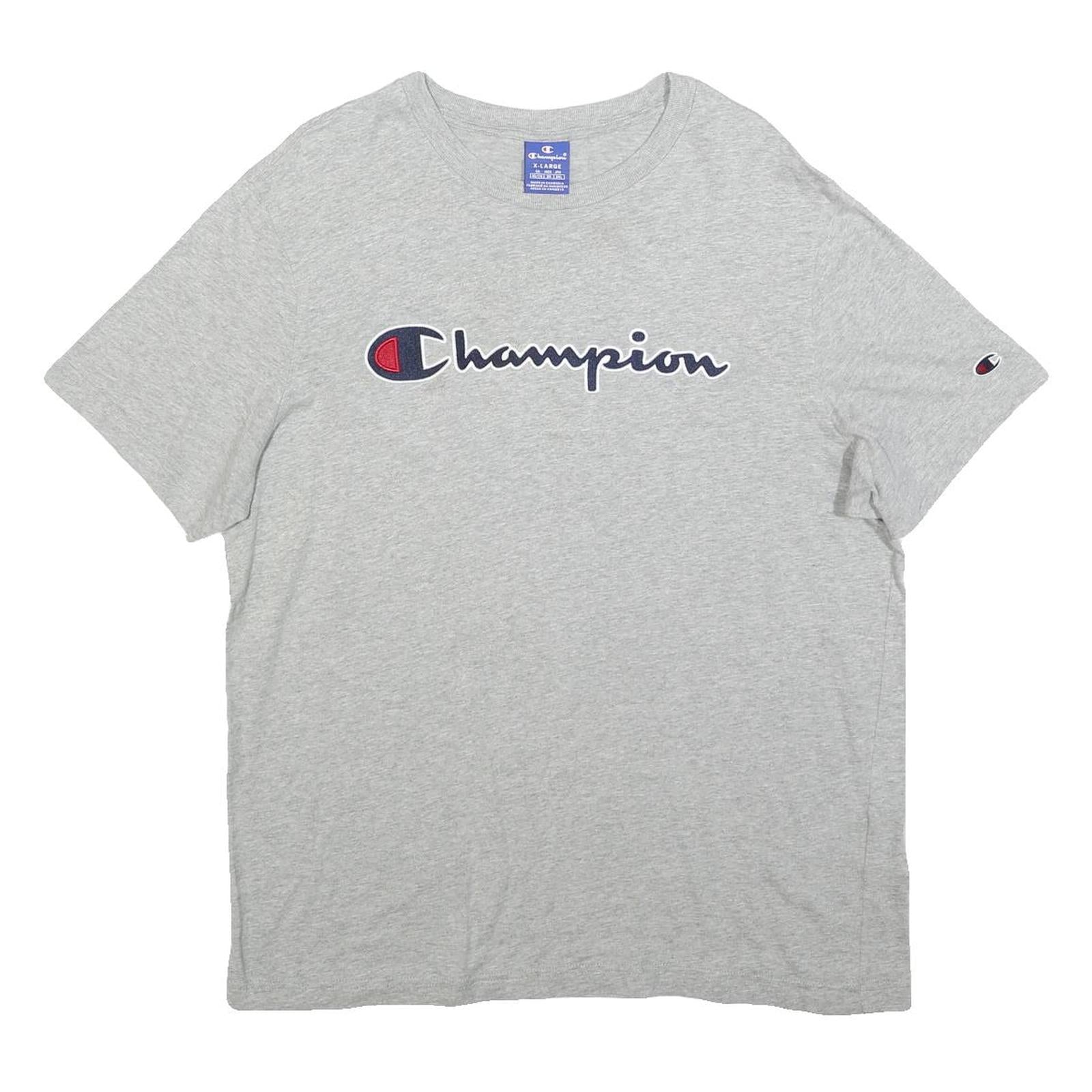 Buy CHAMPION Mens Grey Cotton Blend Graphic T-Shirt XL Short Sleeve Crew Neck Refurbished - $15.59 CHAMPION Mens Grey Cotton Blend Graphic T-Shirt XL Short Sleeve Crew Neck Refurbished - N/A refurbished available on Cerqular