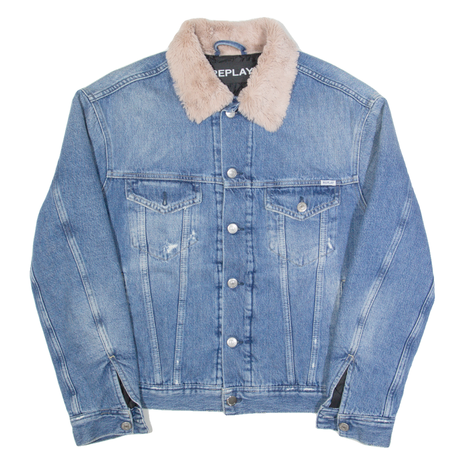 REPLAY Womens Denim Jacket Blue S Refurbished - N/A refurbished available on Cerqular