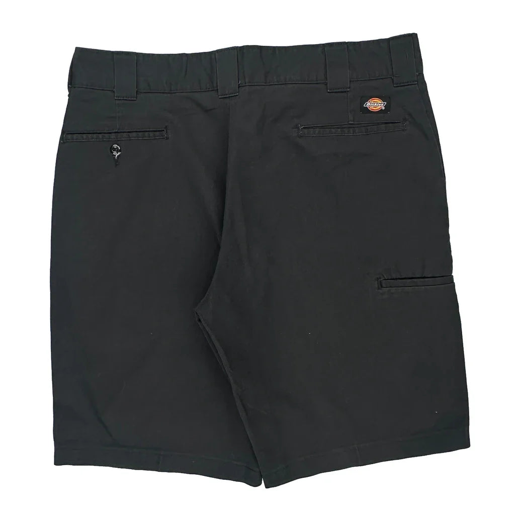 Dickies Chino Shorts - 32W 9L Black Cotton Blend Refurbished - Thrifted (note: this is a term often used to describe second- refurbished available on Cerqular