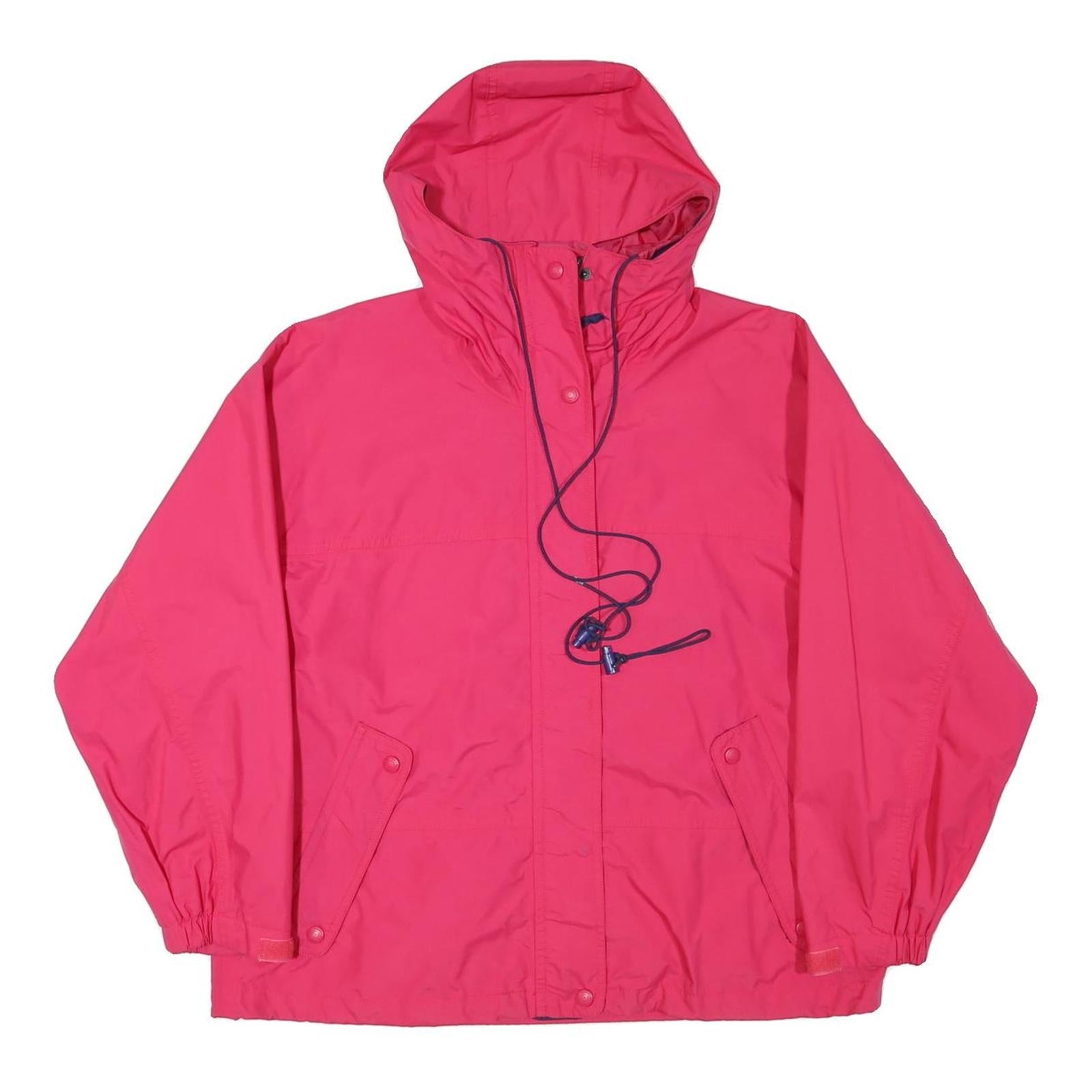 EDDIE BAUER Womens Pink Outdoor Jacket M Polyester Blend Plain Zip Hooded Refurbished - N/A refurbished available on Cerqular