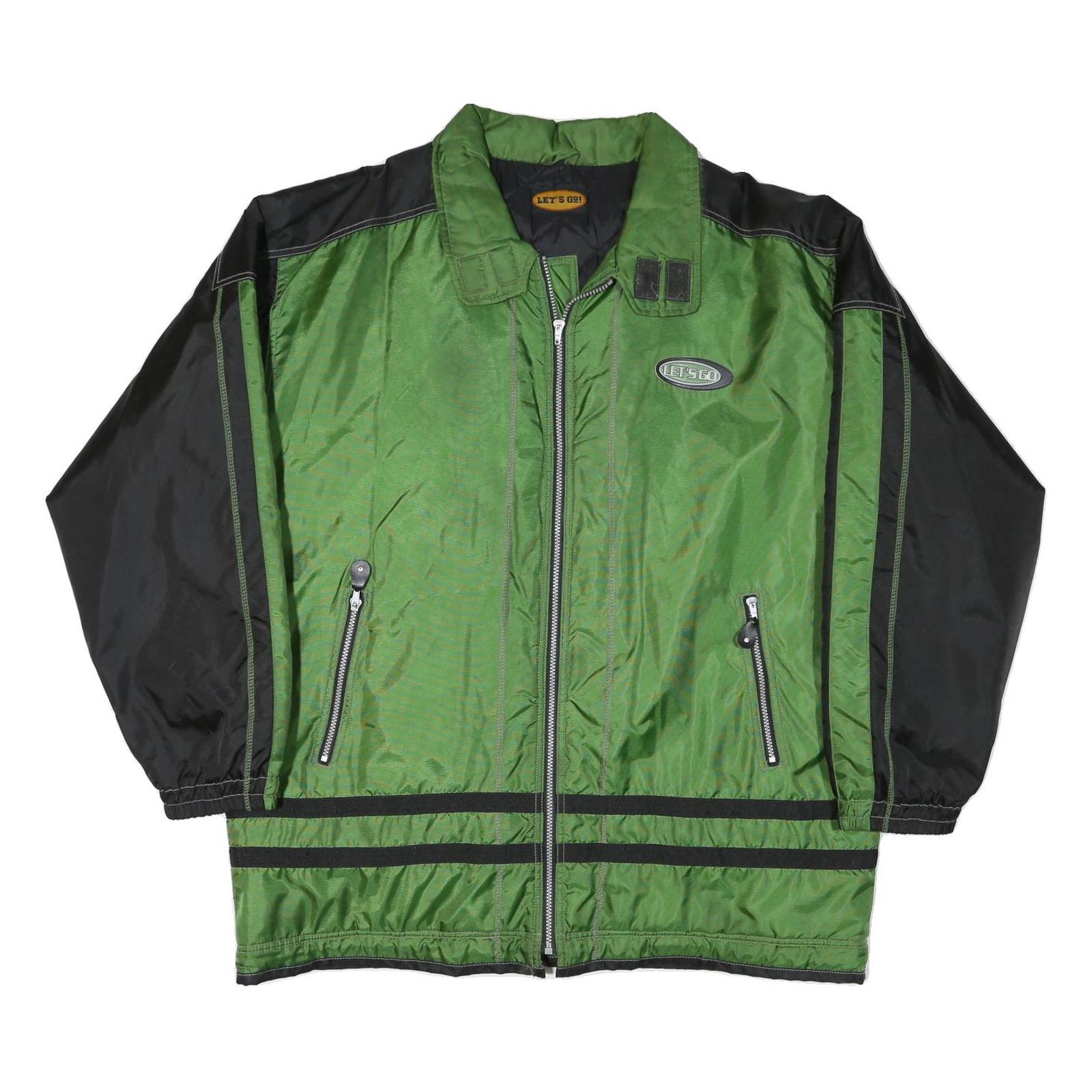 Buy LETS GO Mens Green & Black Zip Jacket 2XL Polyester Blend Lightweight Casual Refurbished - $32.49 LETS GO Mens Green & Black Zip Jacket 2XL Polyester Blend Lightweight Casual Refurbished - N/A refurbished available on Cerqular
