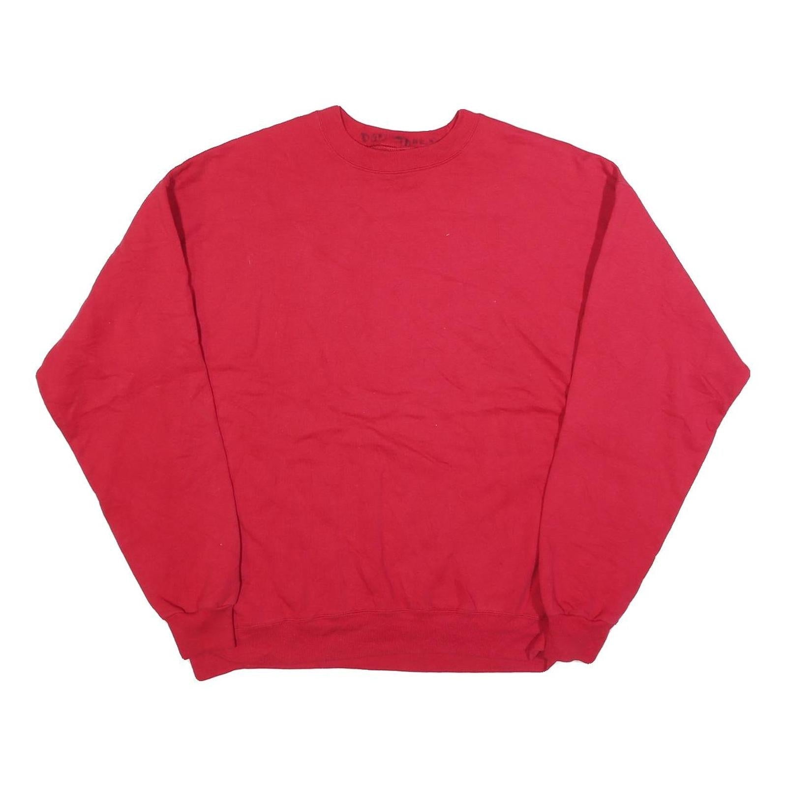 Buy HANES Mens Red Sweatshirt Crew Neck L Plain Cotton Blend Pullover Casual Refurbished - $23.39 HANES Mens Red Sweatshirt Crew Neck L Plain Cotton Blend Pullover Casual Refurbished - N/A refurbished available on Cerqular