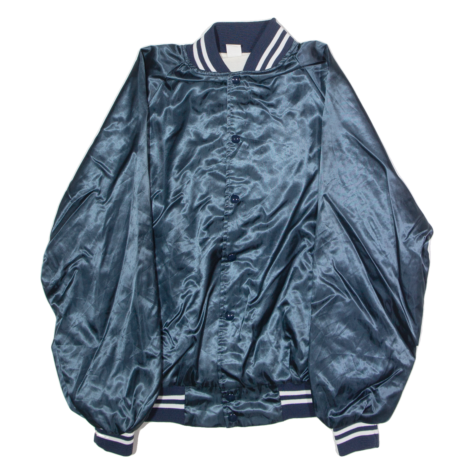 Winner Boats Mens Bomber Jacket Blue Satin Nylon 90s USA XL Refurbished - N/A refurbished available on Cerqular